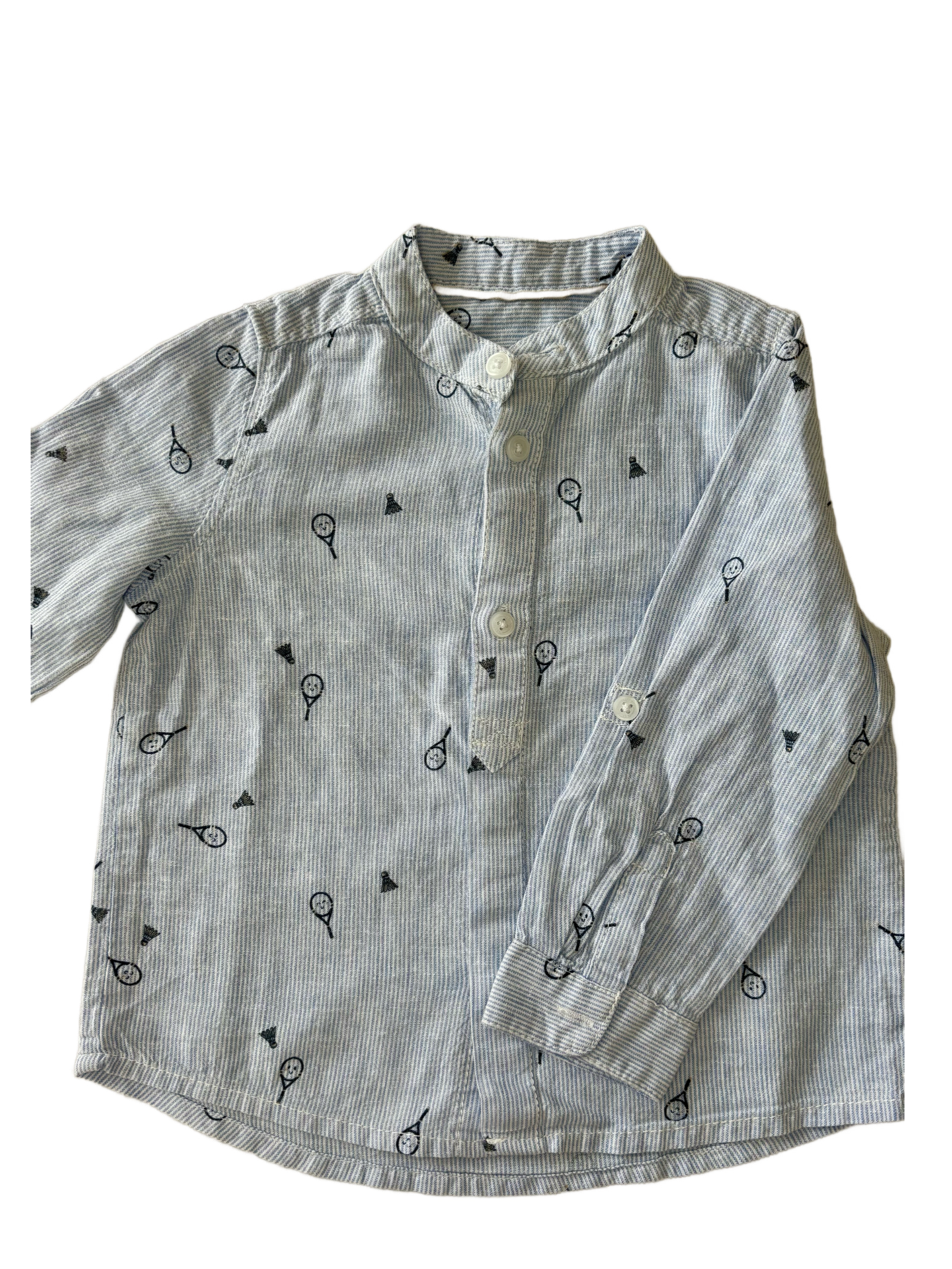 Chemise Rayée Bleue - Inextenso - 18 mois