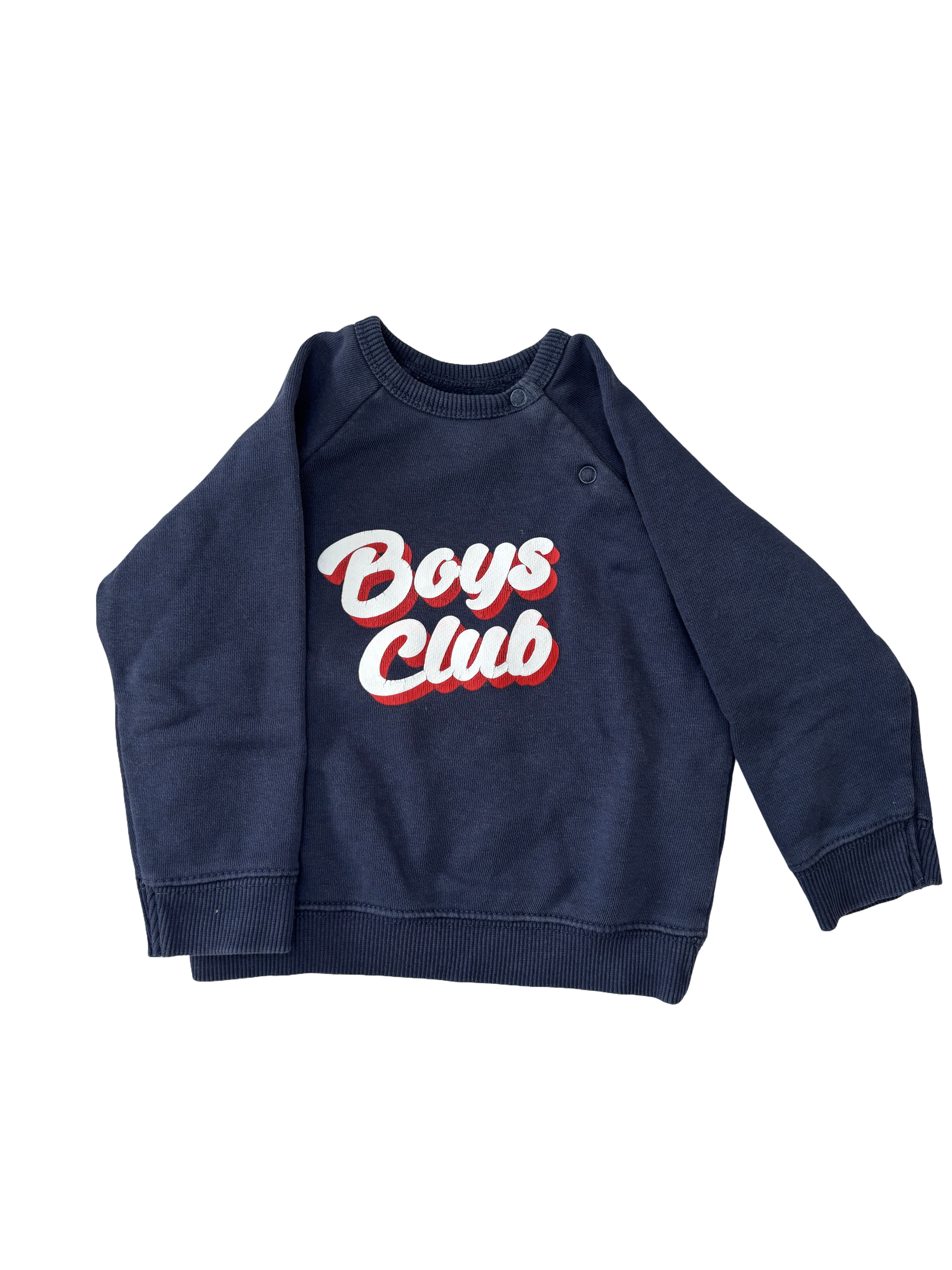 Sweat Bleu Marine - Bout'Chou - 12 mois
