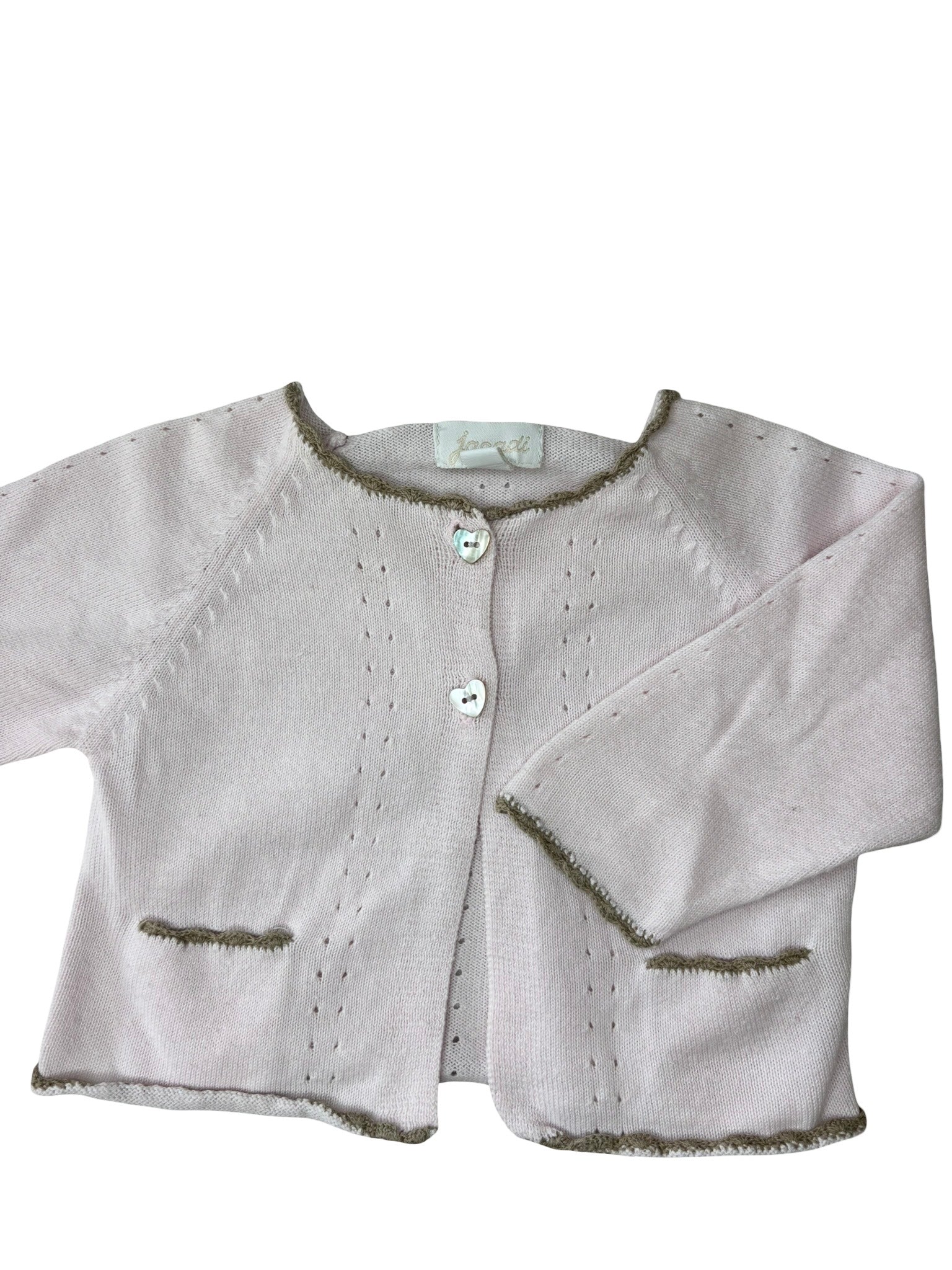 Veste Fine Rose Pâle - Jacadi - 3 mois