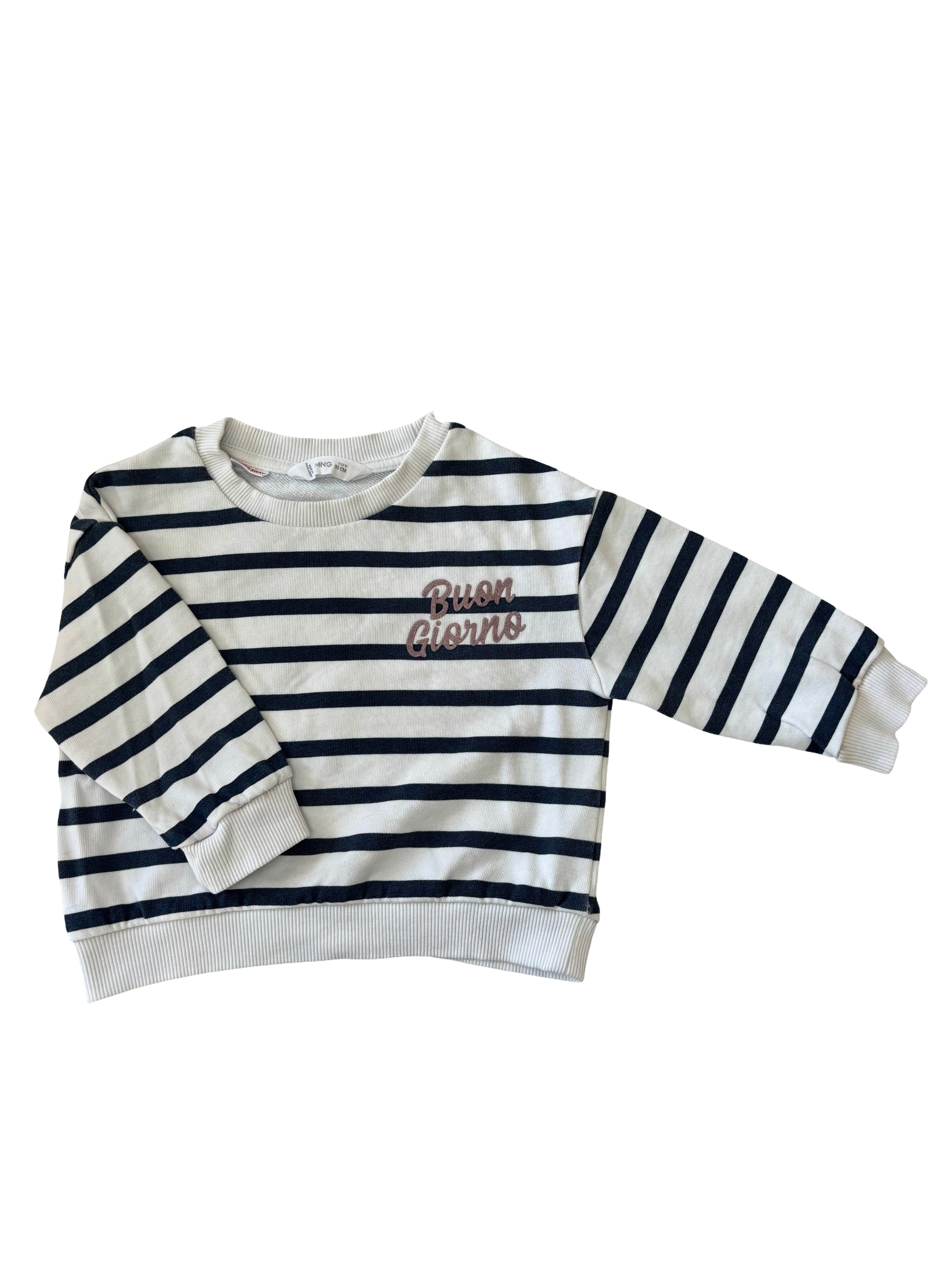 Marinière "Buon Giorno" - Mango - 9/12 mois