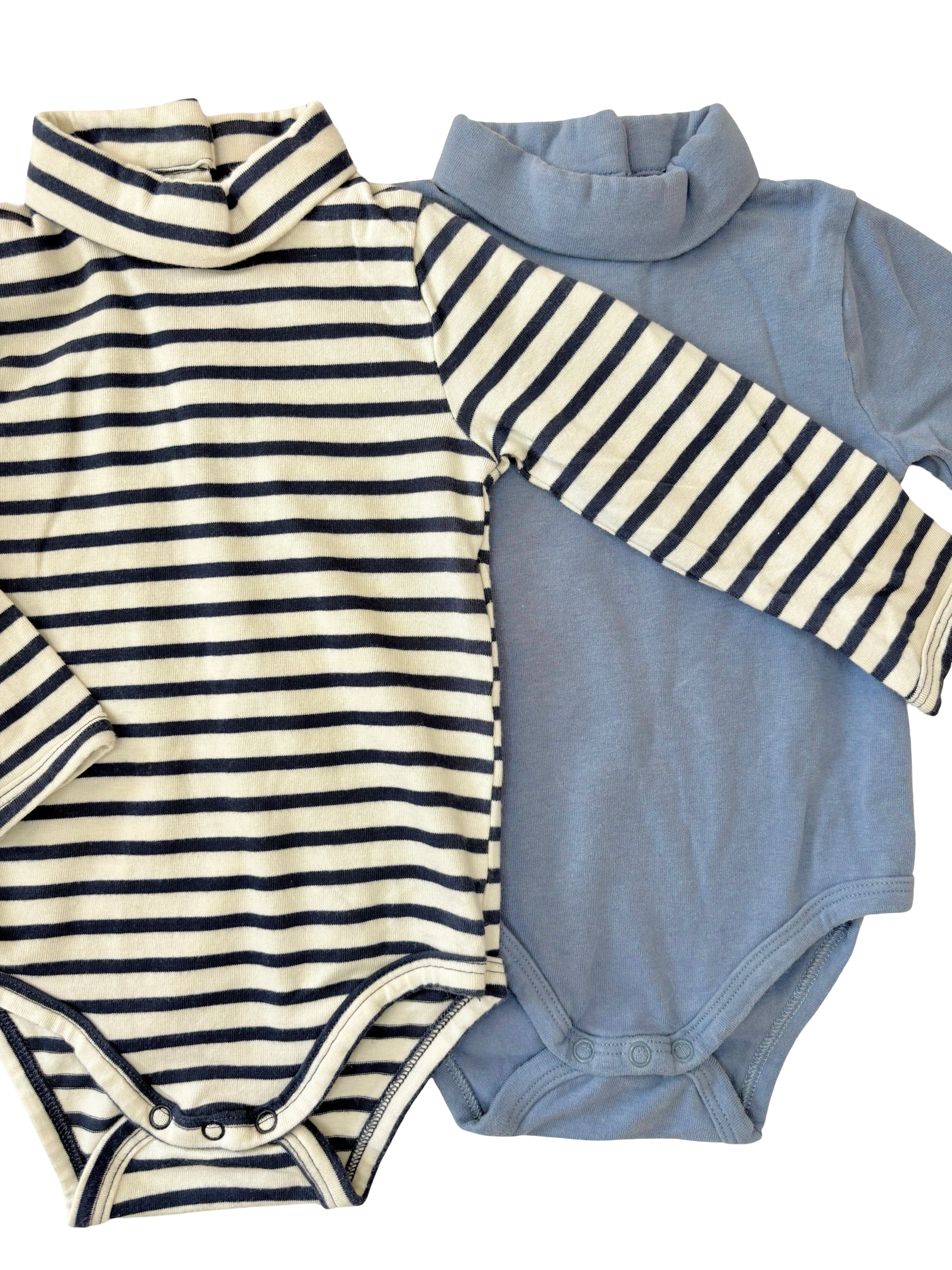 Lot Bodies Cols Roulés - Vertbaudet - 9 mois