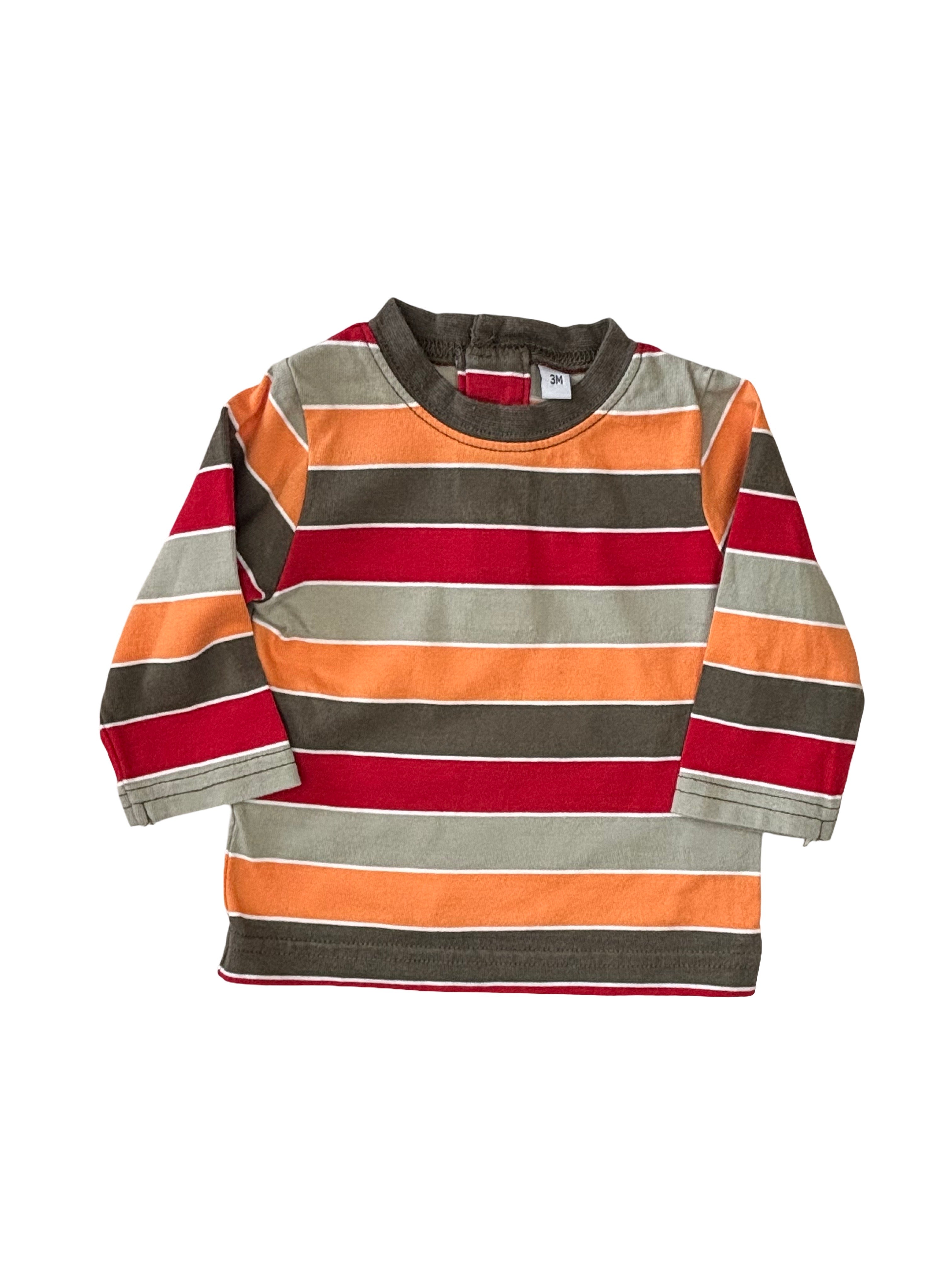 T-Shirt Rayures - Inconnu - 3 mois