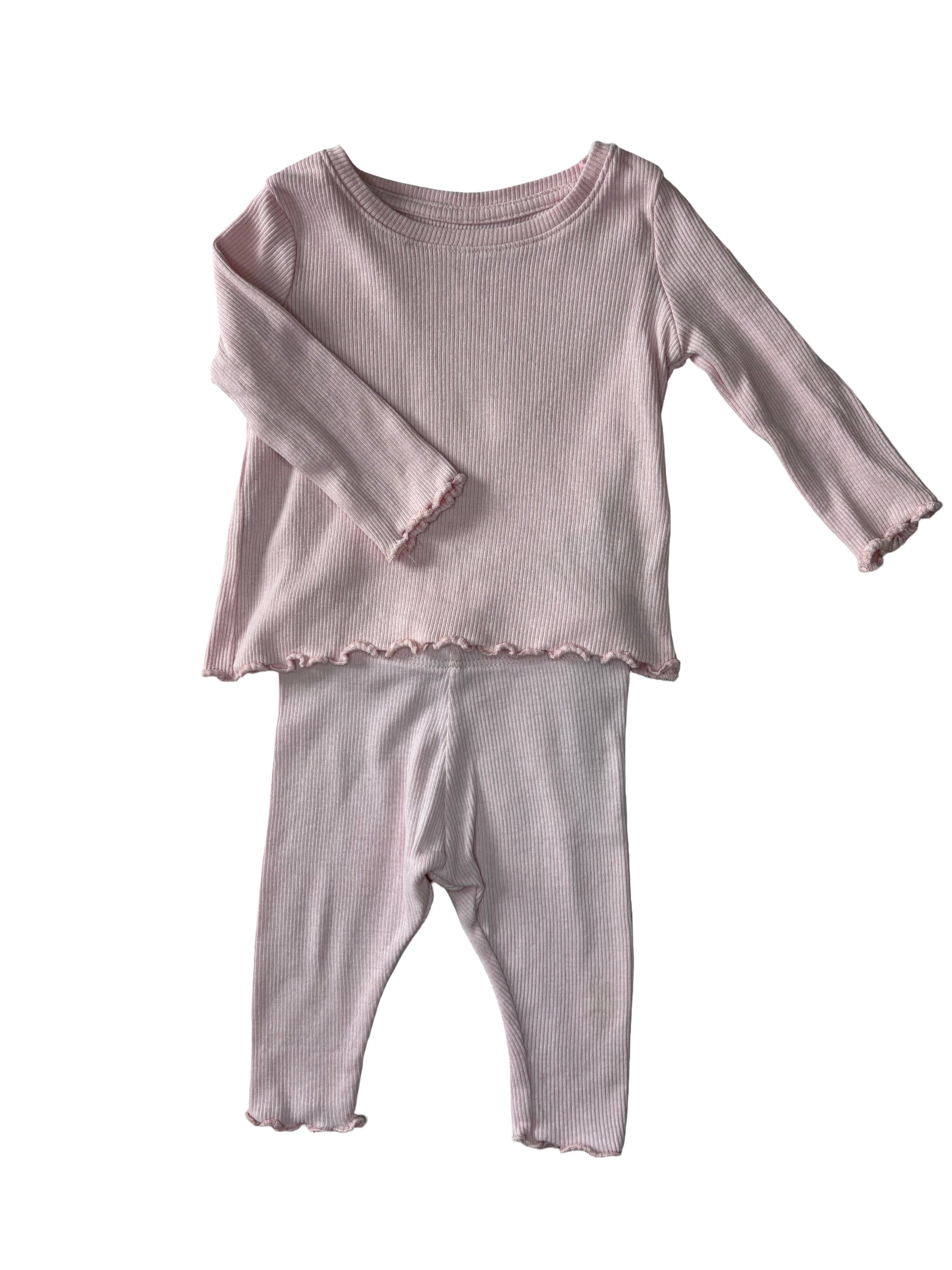 Ensemble Rose Léger - Primark - 3 mois