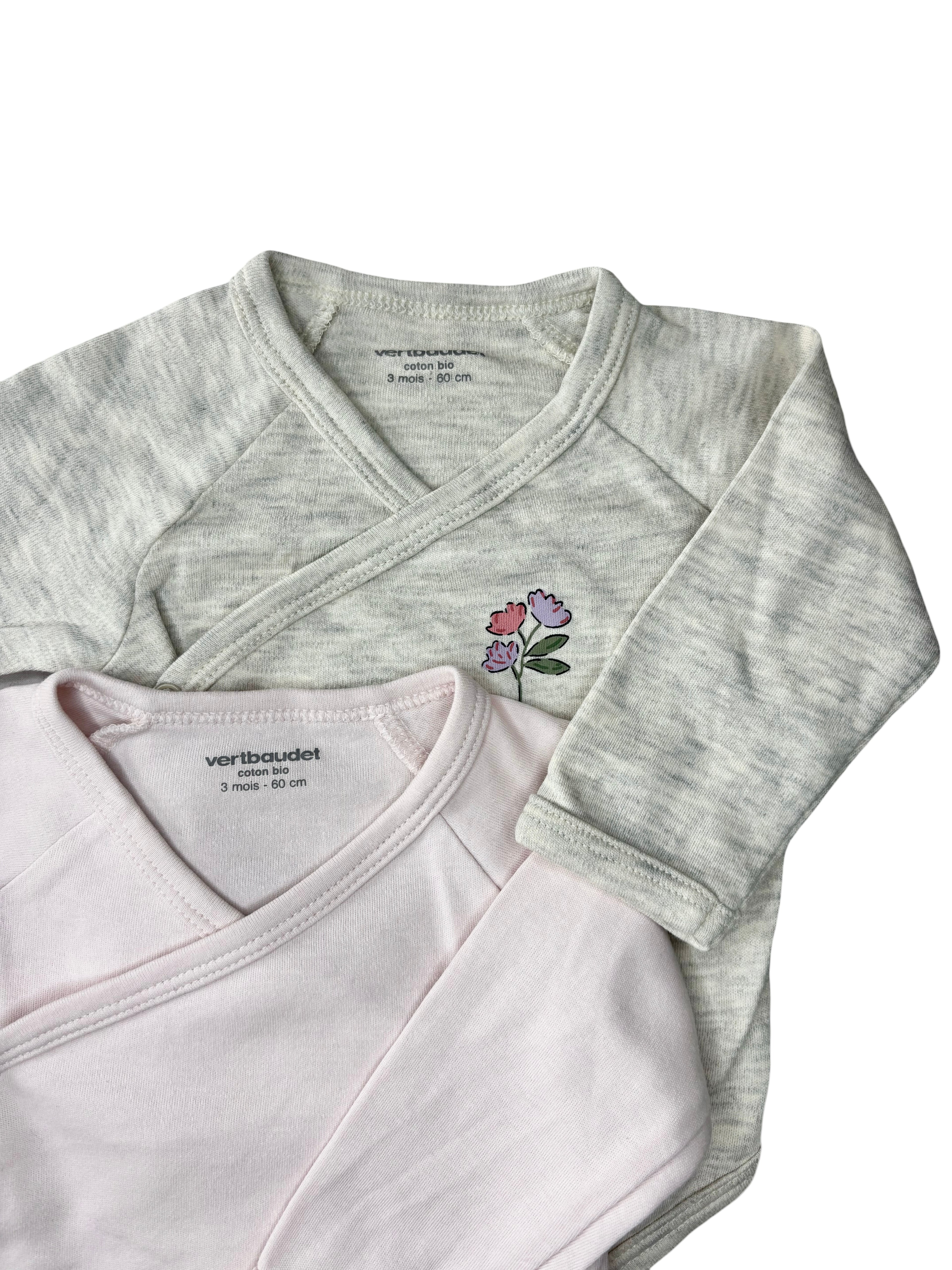 Lot Bodies - Vertbaudet - 3 mois