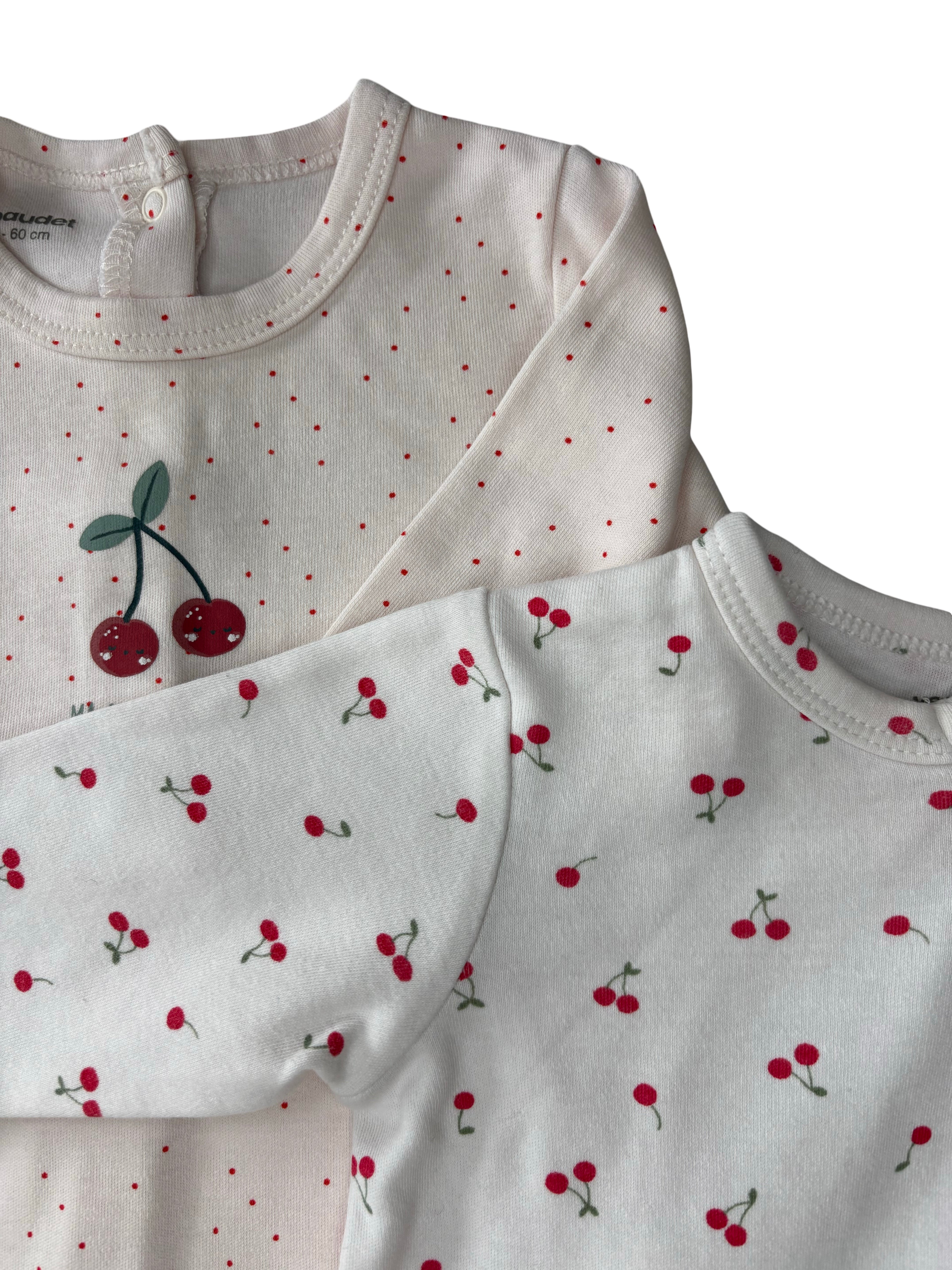 Lot Pyjamas Cerises - Vertbaudet - 3 mois