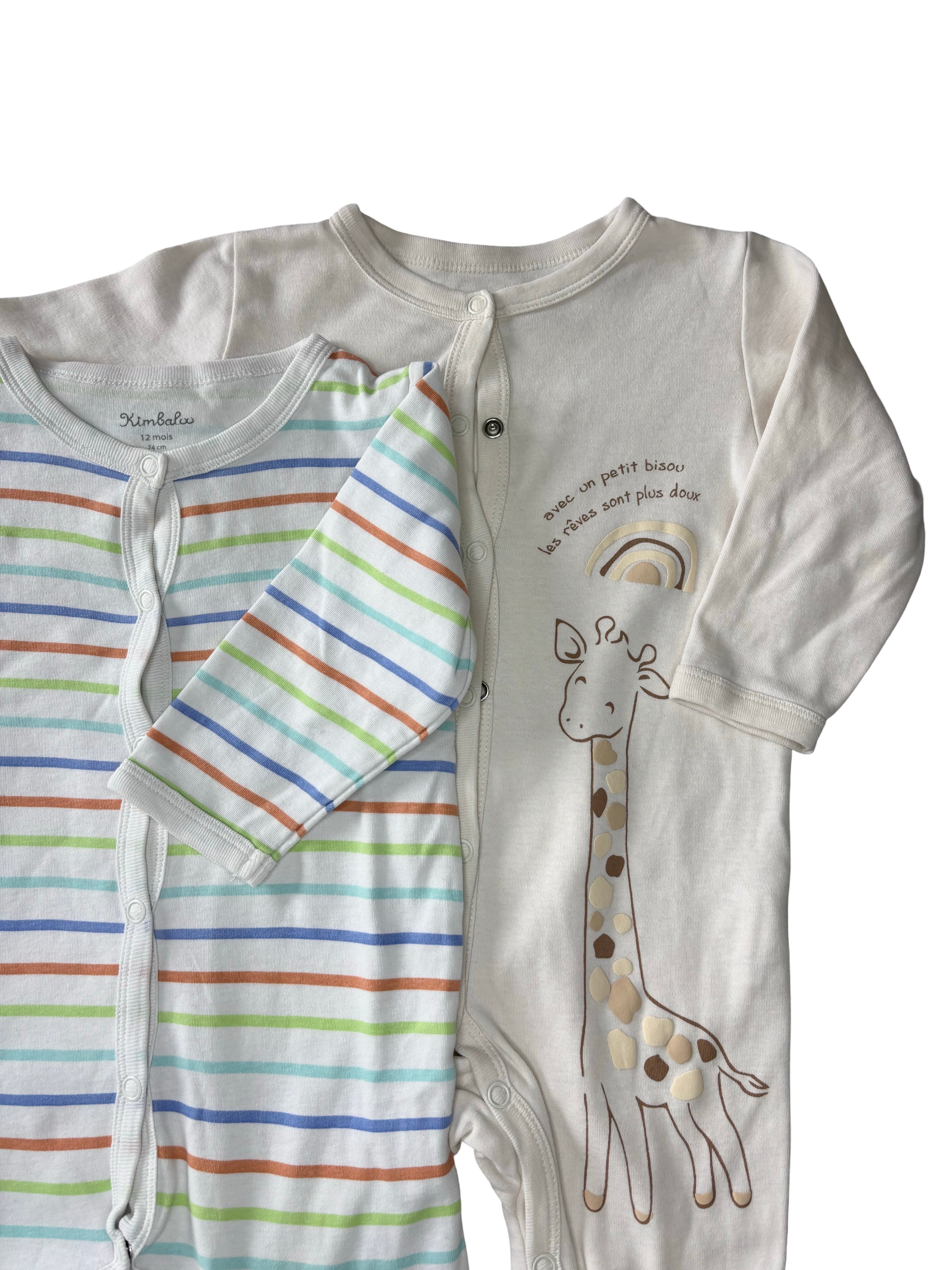 Lot Pyjamas Fins - Kimbaloo - 12 mois