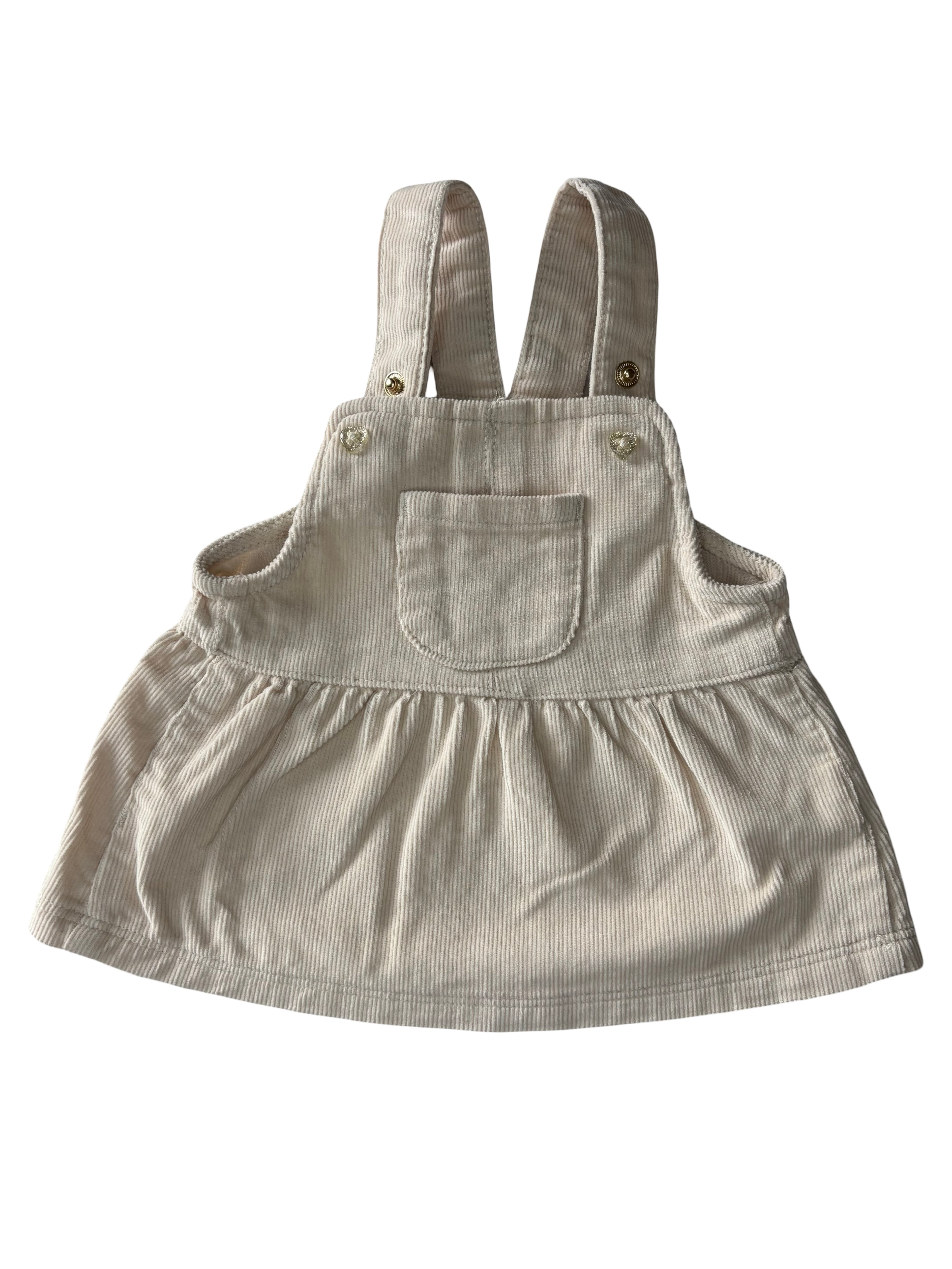 Robe Beige Velours - Tape À l'Oeil - 3 mois