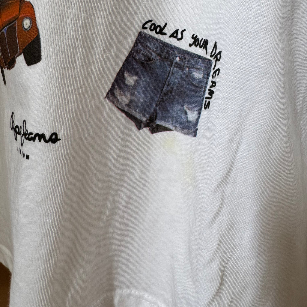 T-Shirt Manches Courtes À Motifs - Pepe Jeans - 14 ans