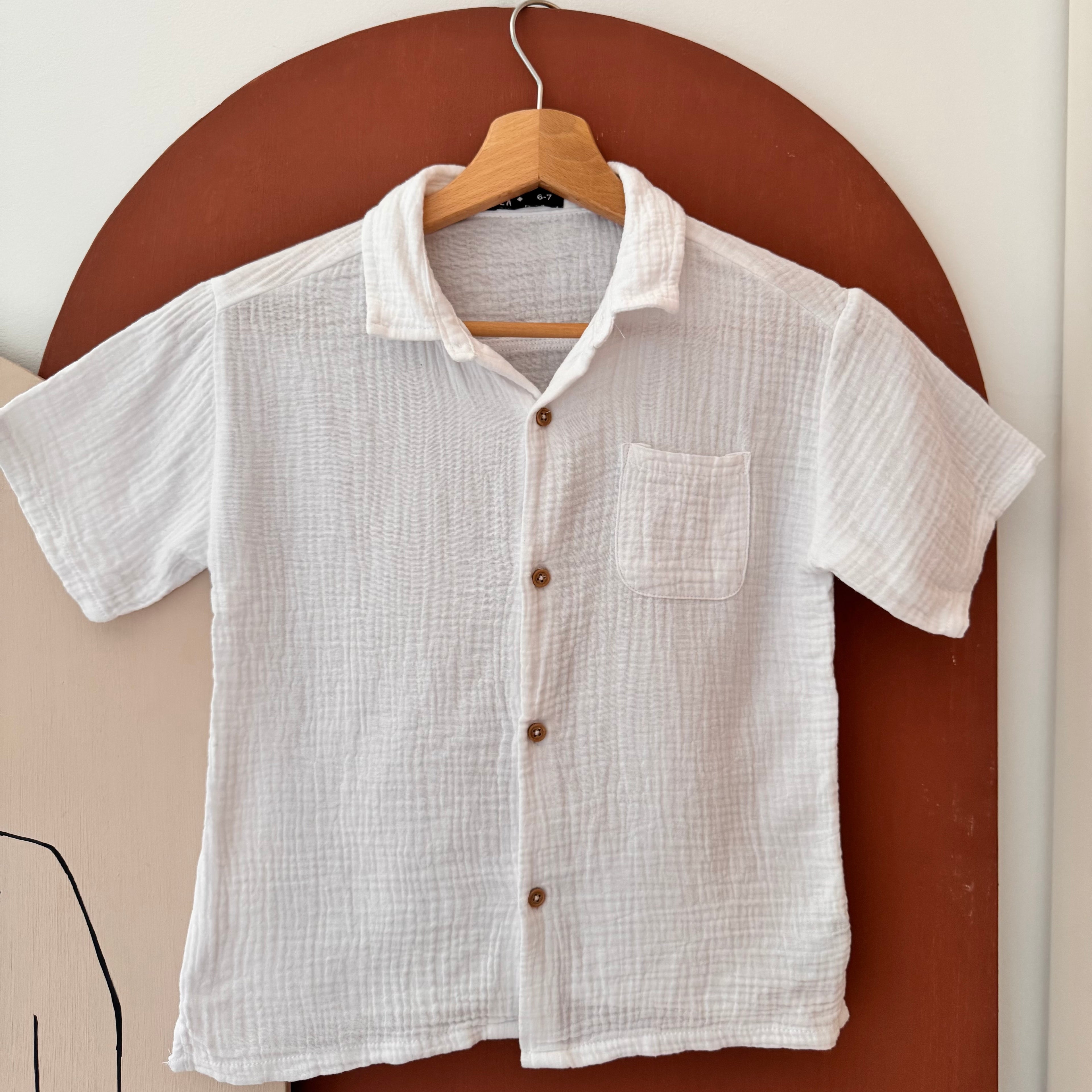 Chemise À Manches Courtes - Tex - 6/7 ans