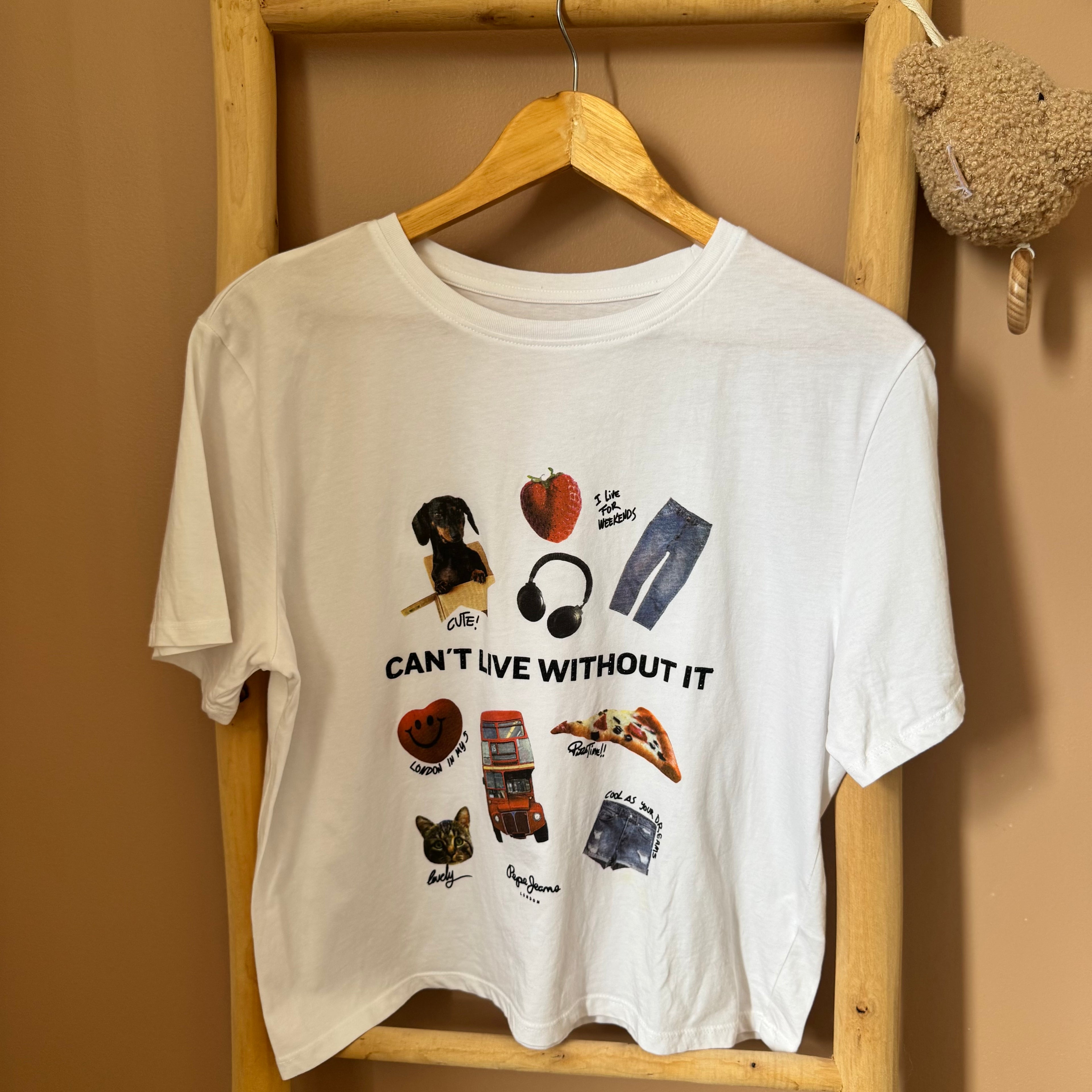 T-Shirt Manches Courtes À Motifs - Pepe Jeans - 14 ans