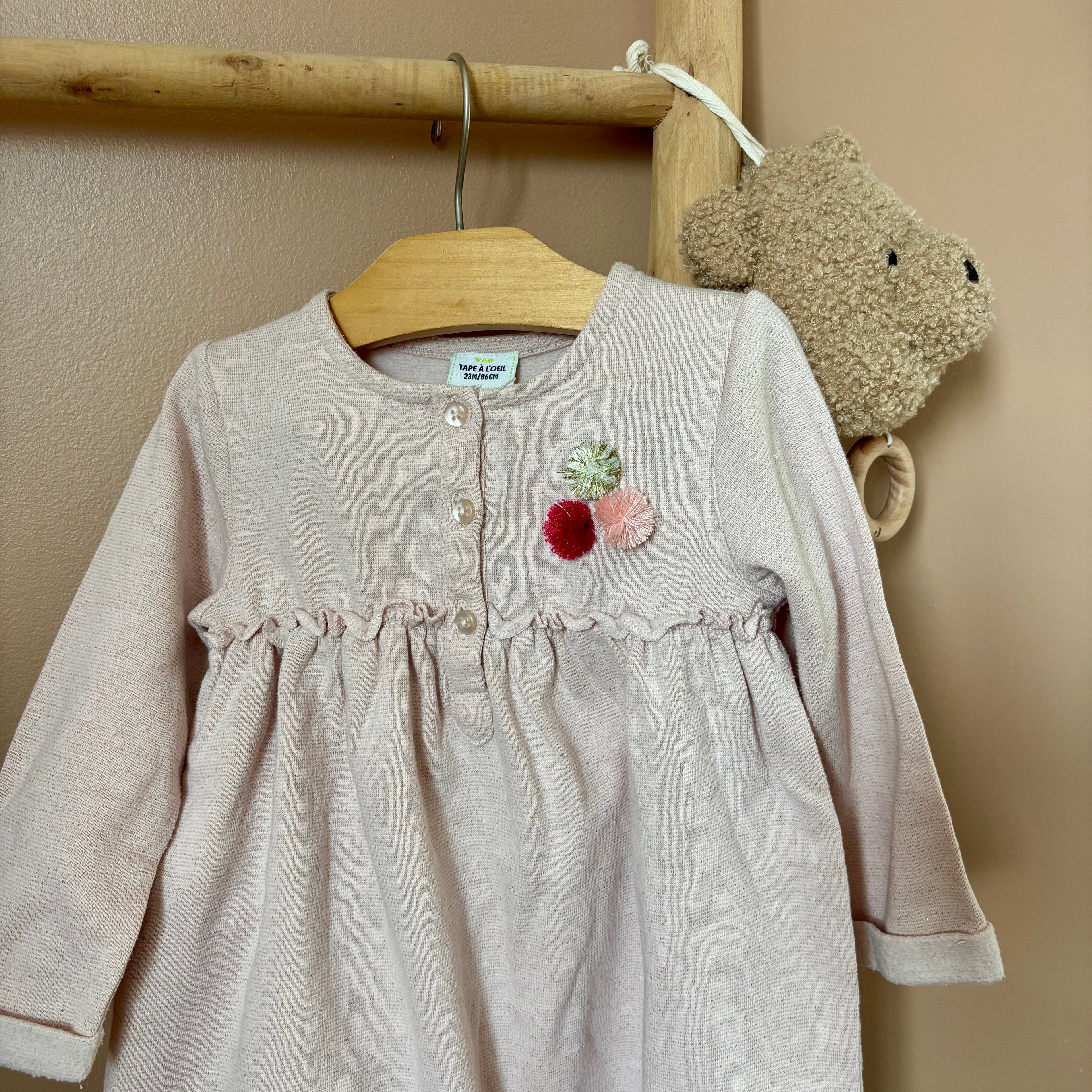 Robe Rose Pâle - Tape À l'Oeil - 23 mois