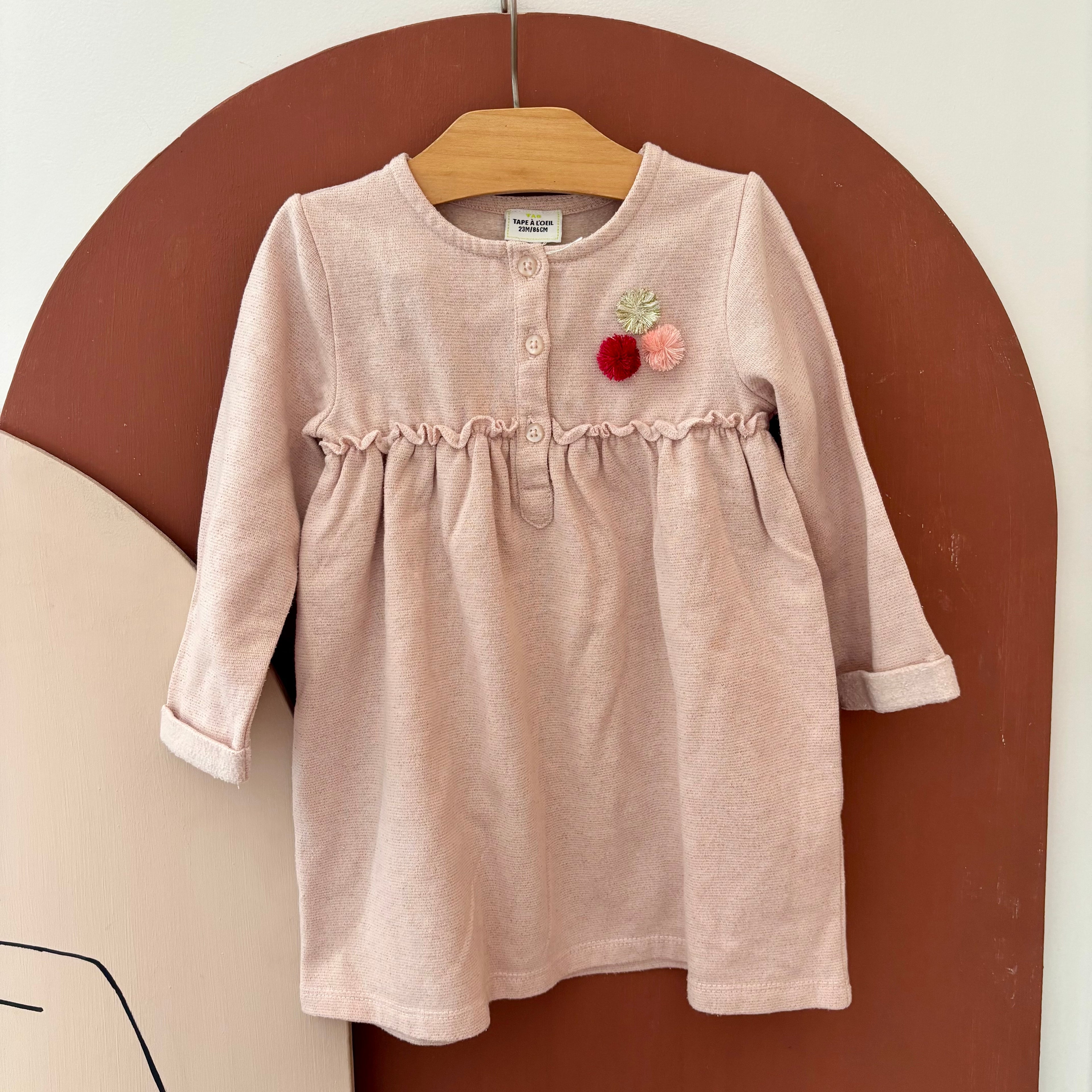 Robe Rose Pâle - Tape À l'Oeil - 23 mois