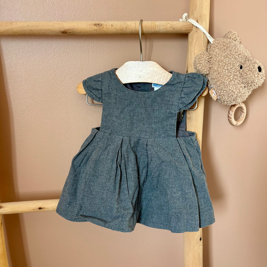 Robe Grise Foncée - Jacadi - 3 mois