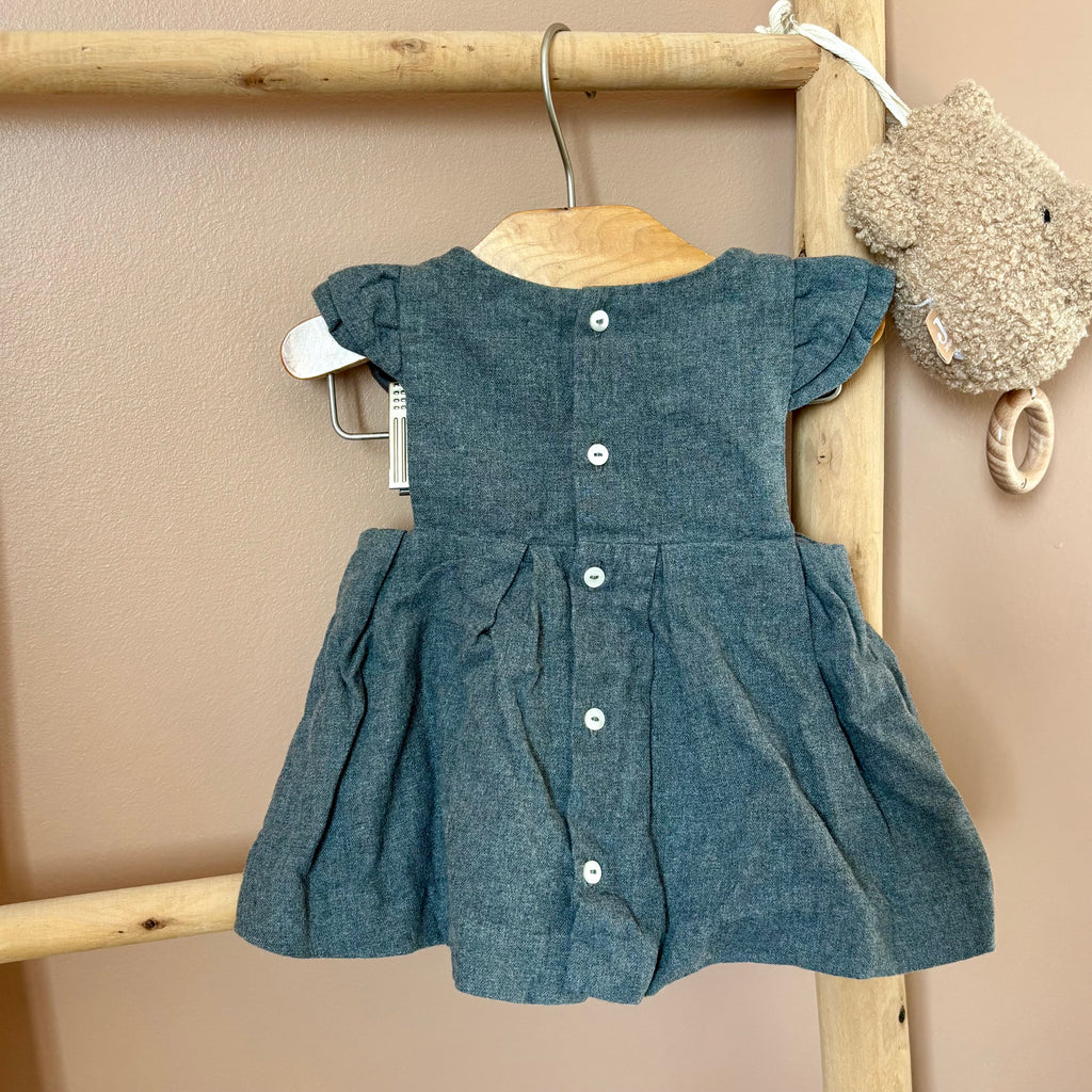 Robe Grise Foncée - Jacadi - 3 mois