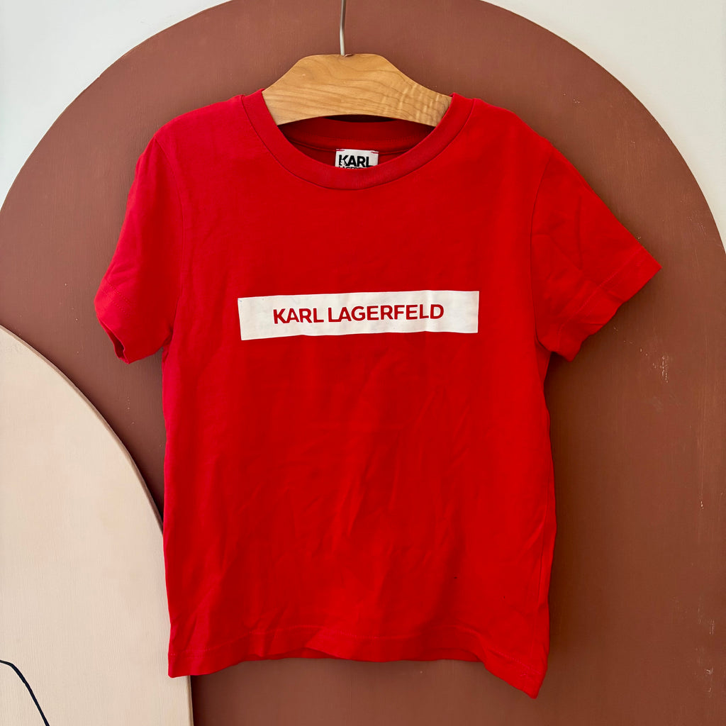 T-Shirt Rouge Manches Courtes - Karl Lagerfeld - 5 ans