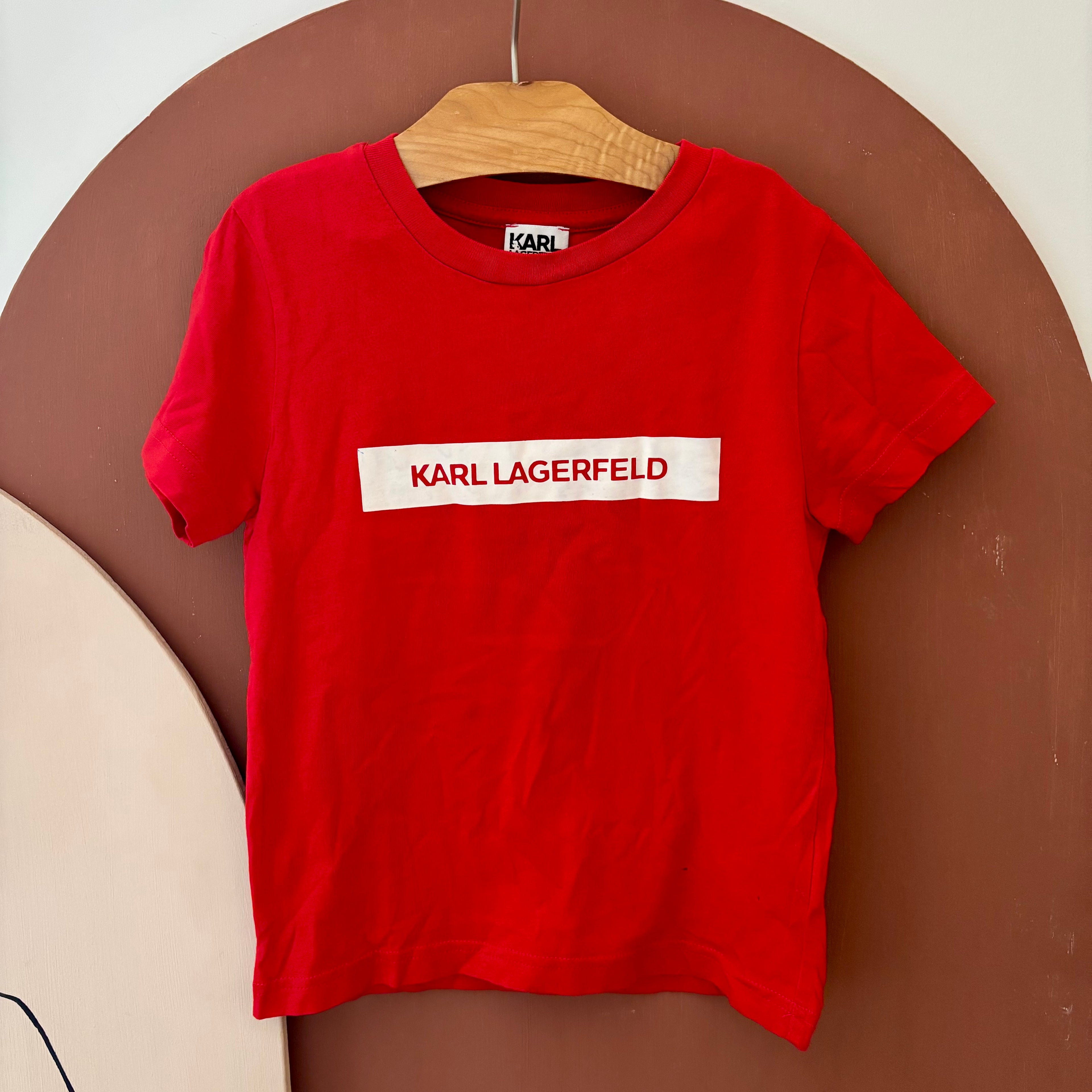T-Shirt Rouge Manches Courtes - Karl Lagerfeld - 5 ans