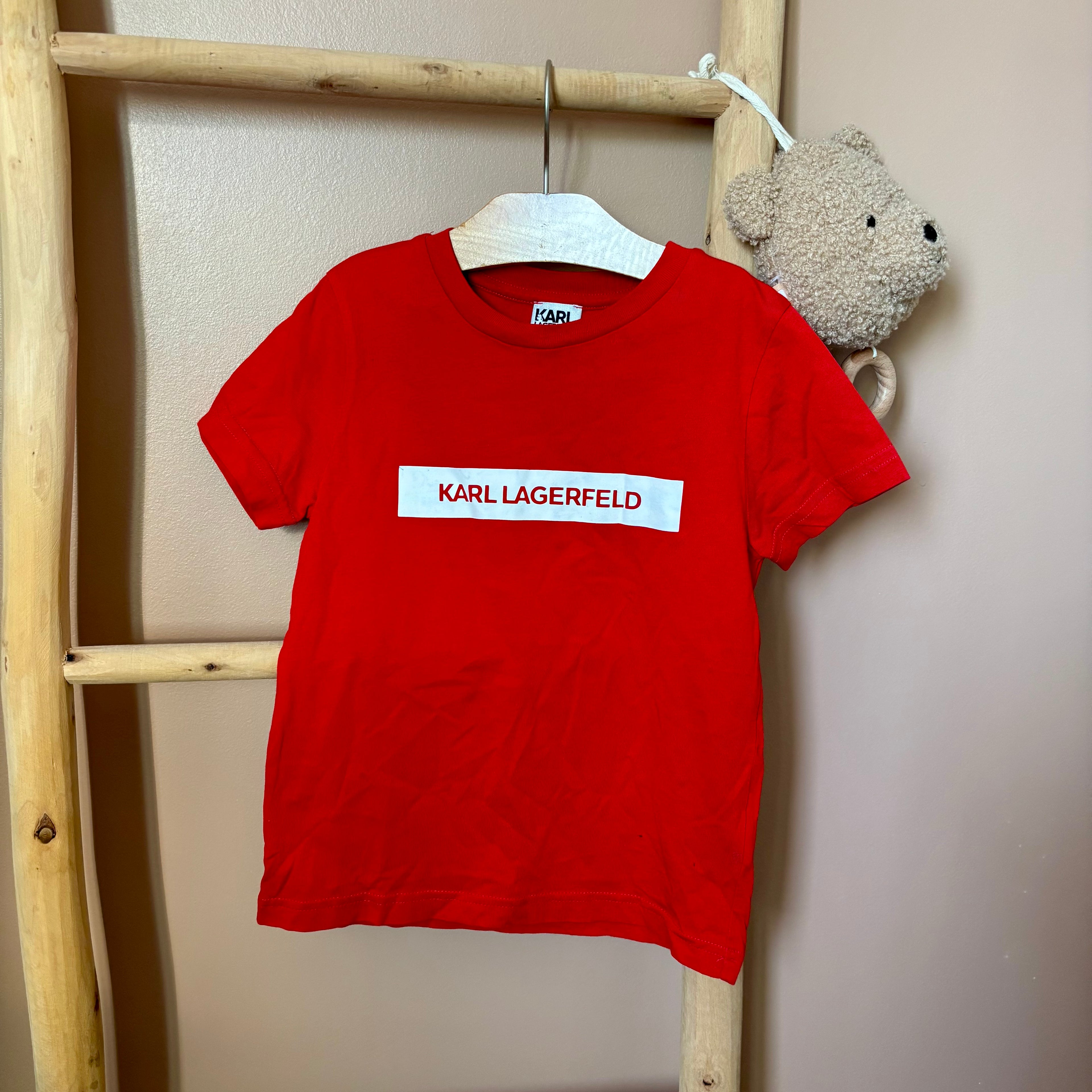 T-Shirt Rouge Manches Courtes - Karl Lagerfeld - 5 ans