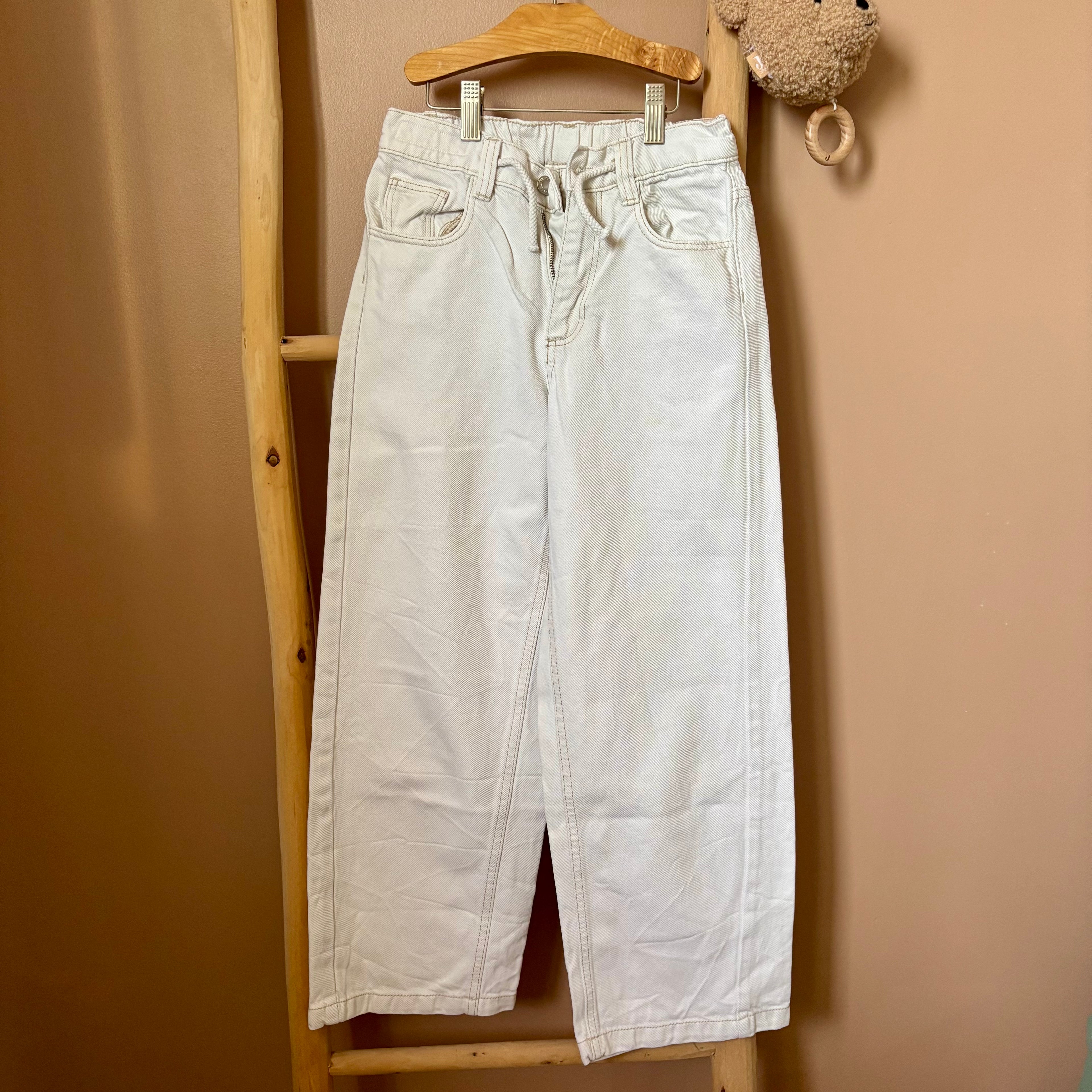 Pantalon Blanc Large - Zara - 10 ans