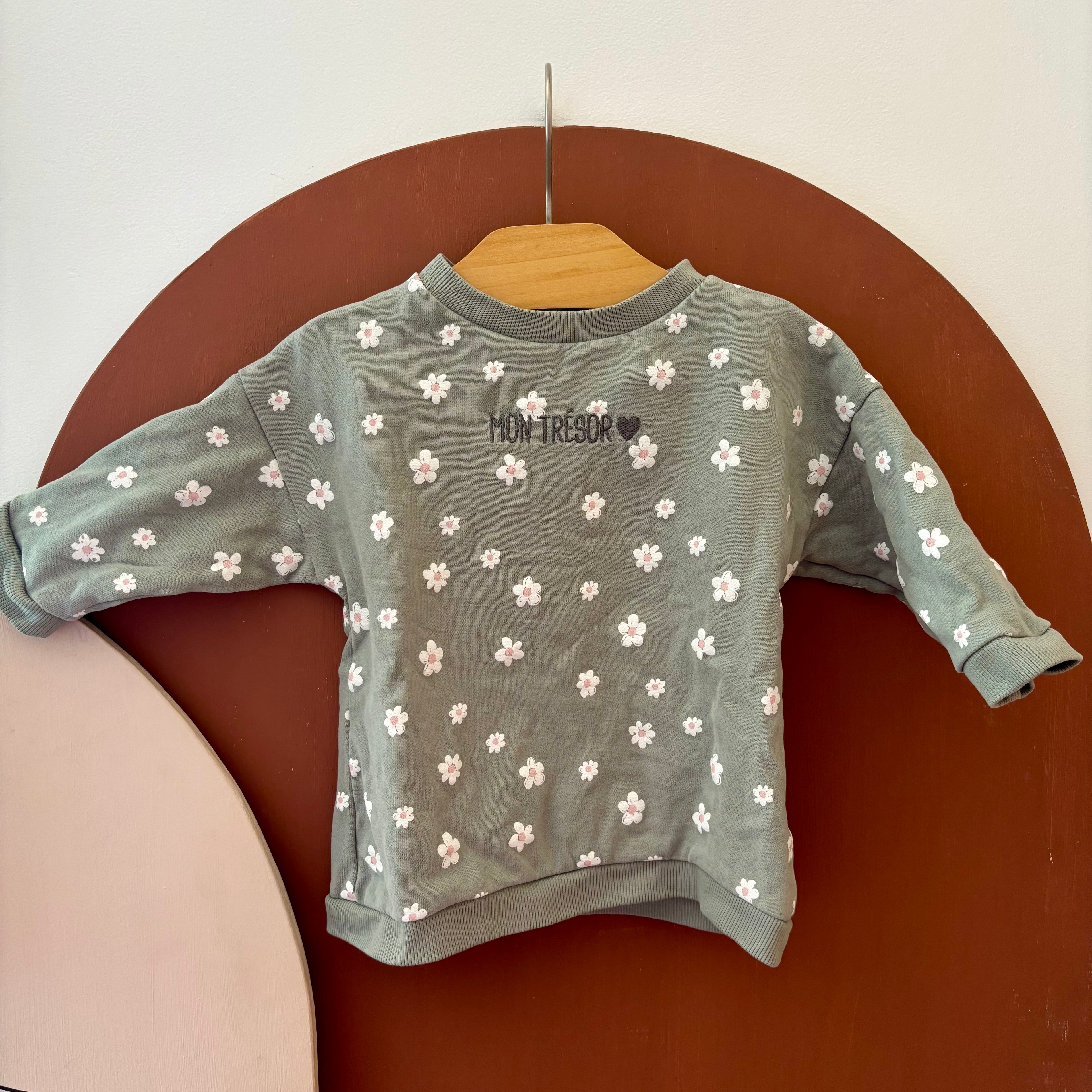 Robe/ Sweat Marguerites - Vertbaudet - 9 mois