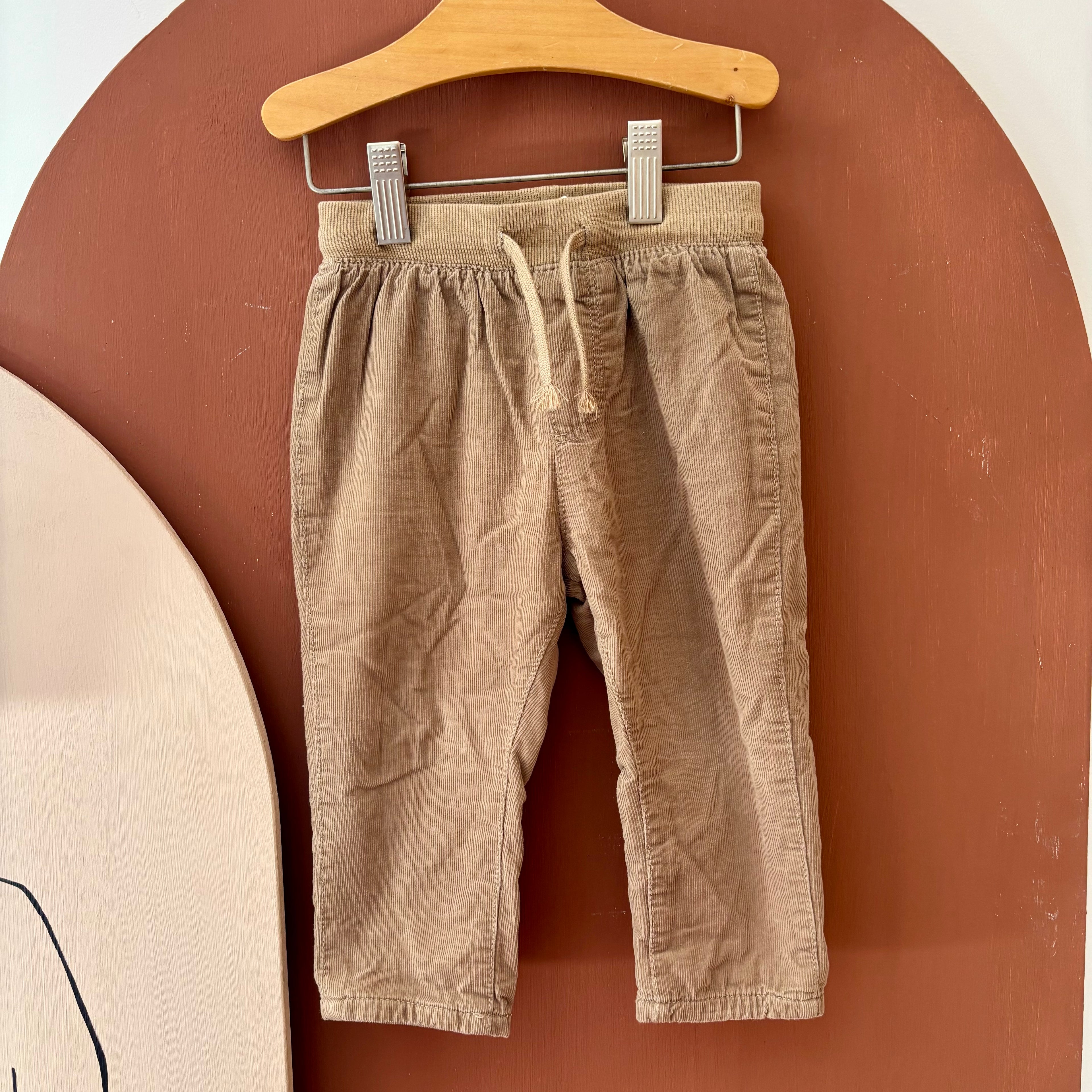 Pantalon Beige Velours - H&M - 9/12 mois