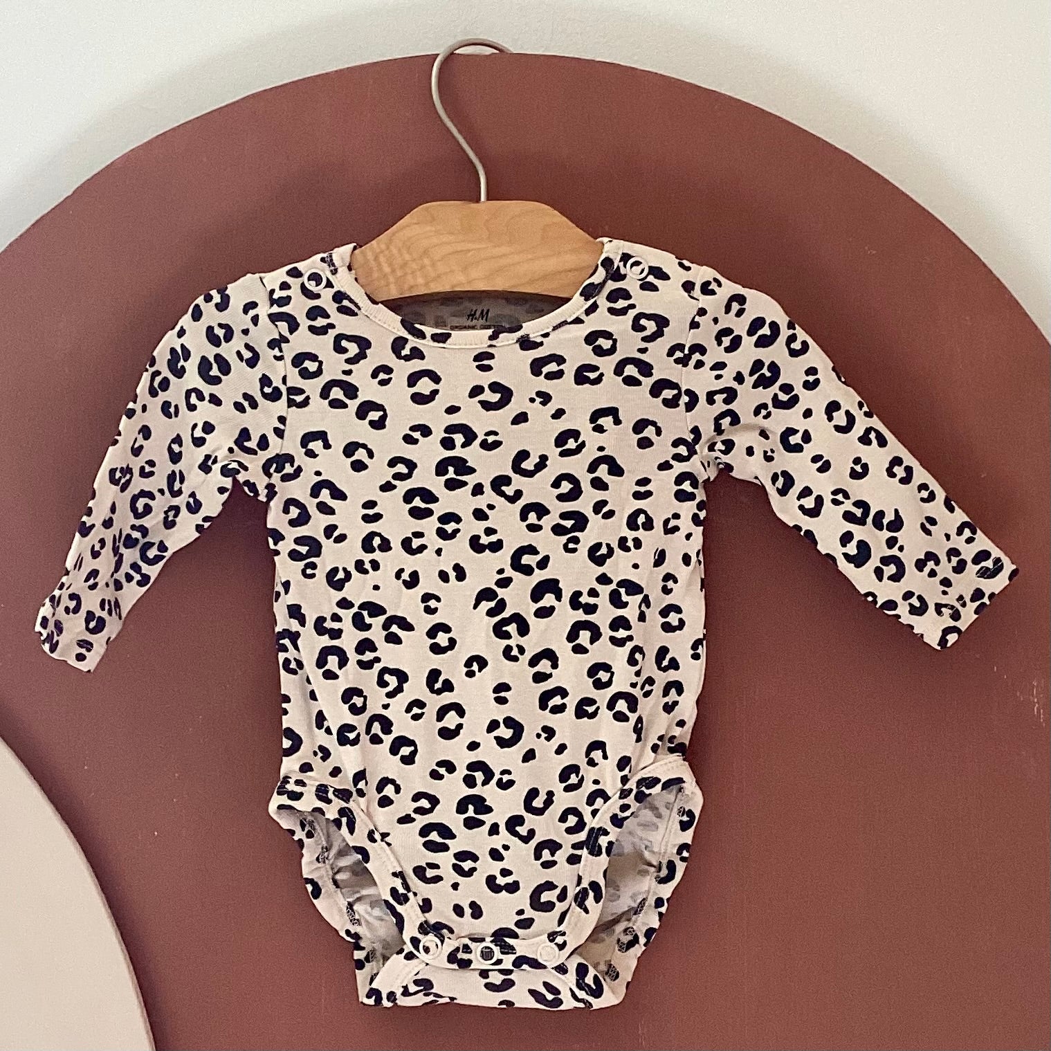 Body Manches Longues À Motif Léopard - H&M - 1 mois et 2 mois