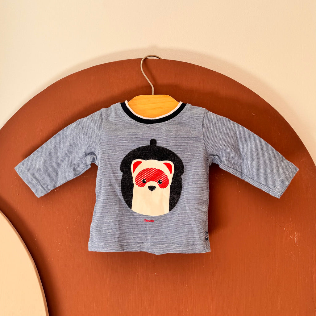 T-Shirt À Rayures Fines  - Obaïbi - 1 mois
