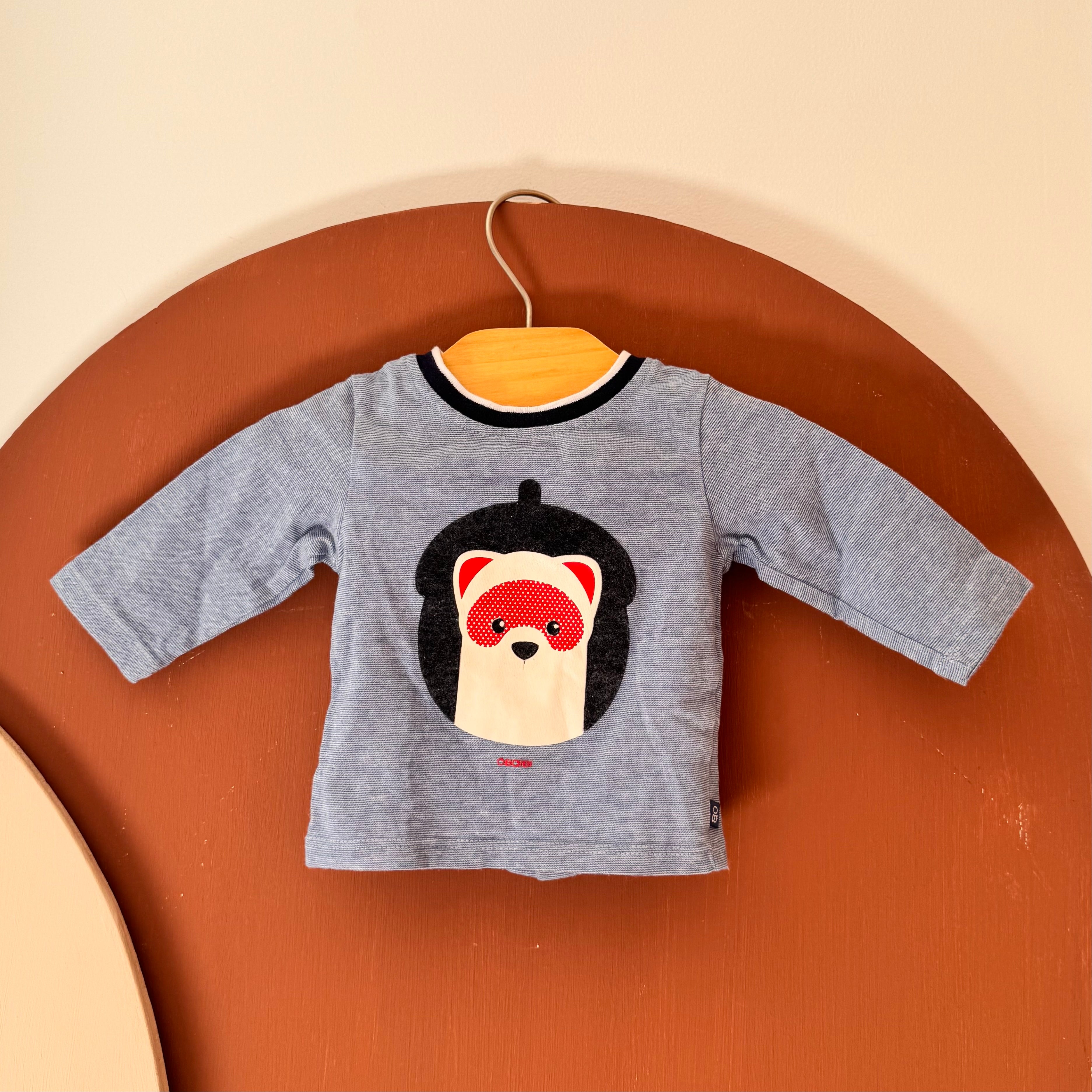 T-Shirt À Rayures Fines  - Obaïbi - 1 mois