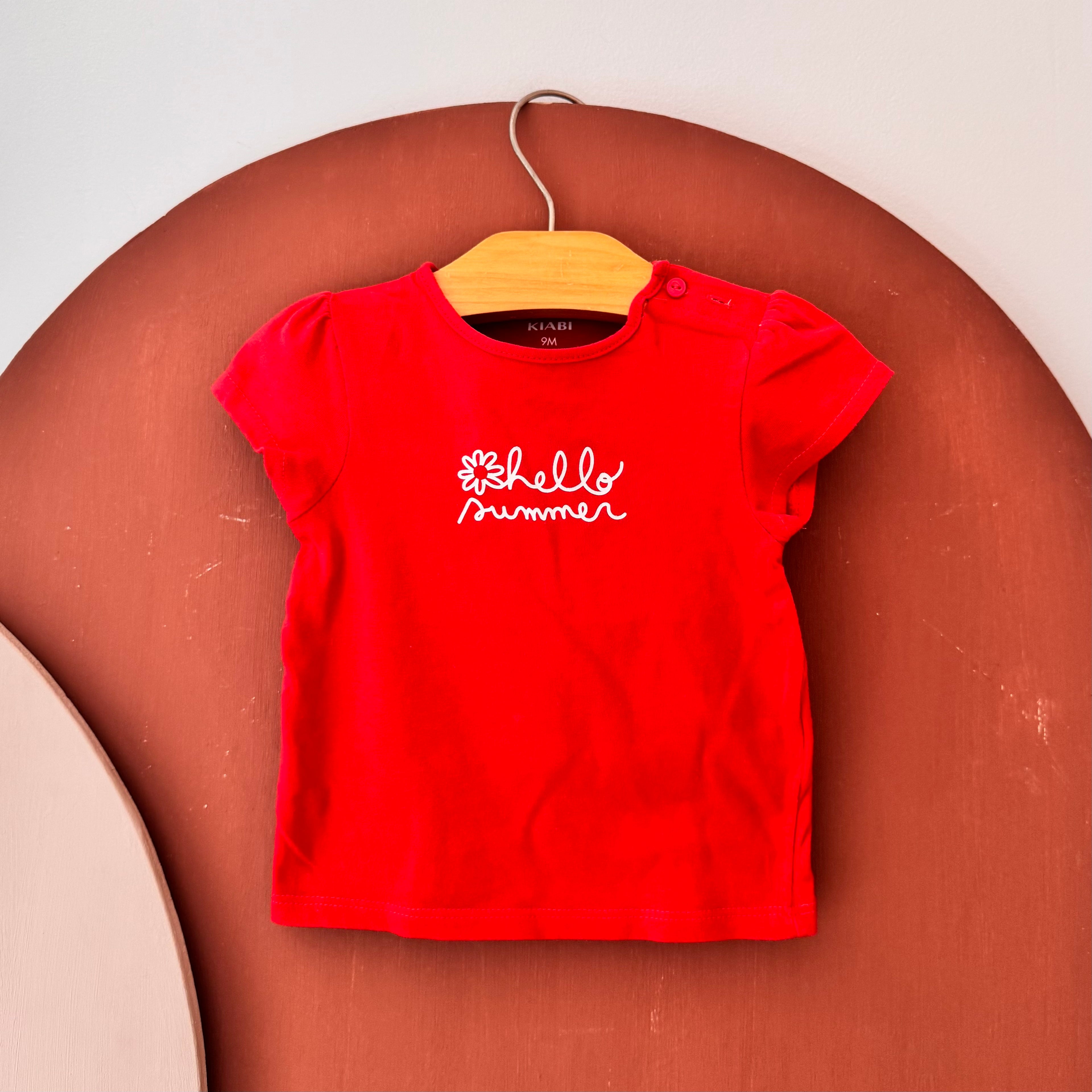 T-Shirt À Manches Courtes - Kiabi - 9 mois