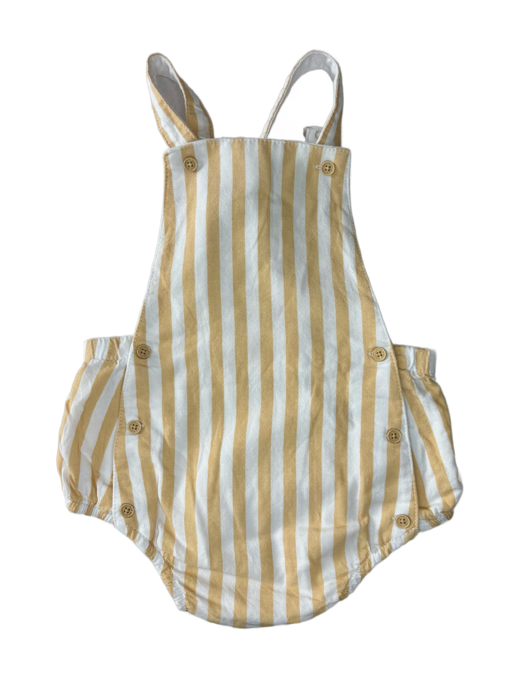 Salopette Rayée Jaune - Vertbaudet - 18 mois