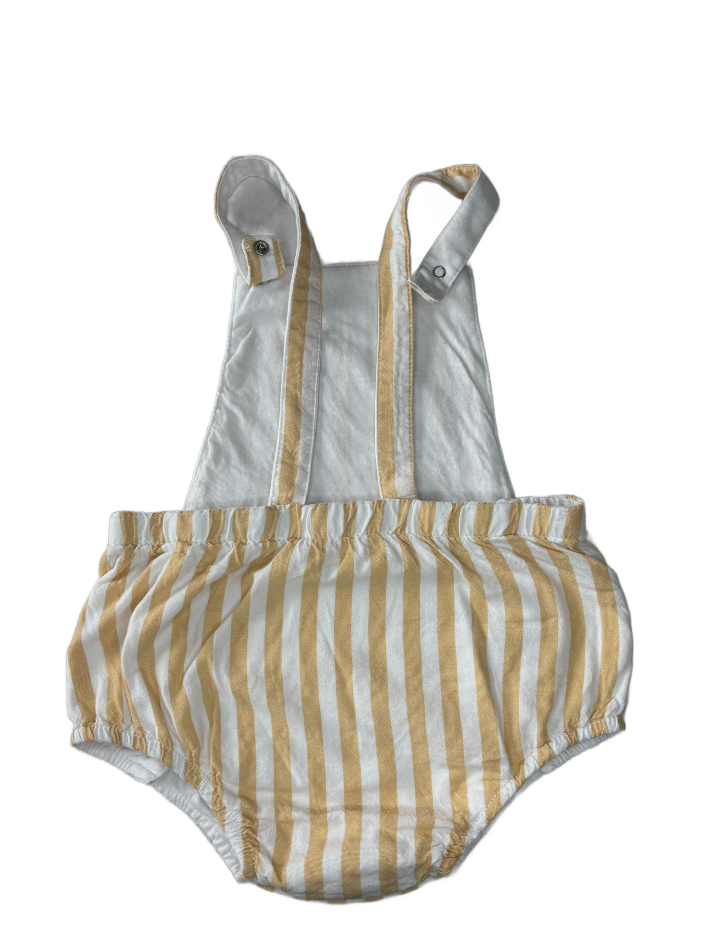 Salopette Rayée Jaune - Vertbaudet - 18 mois