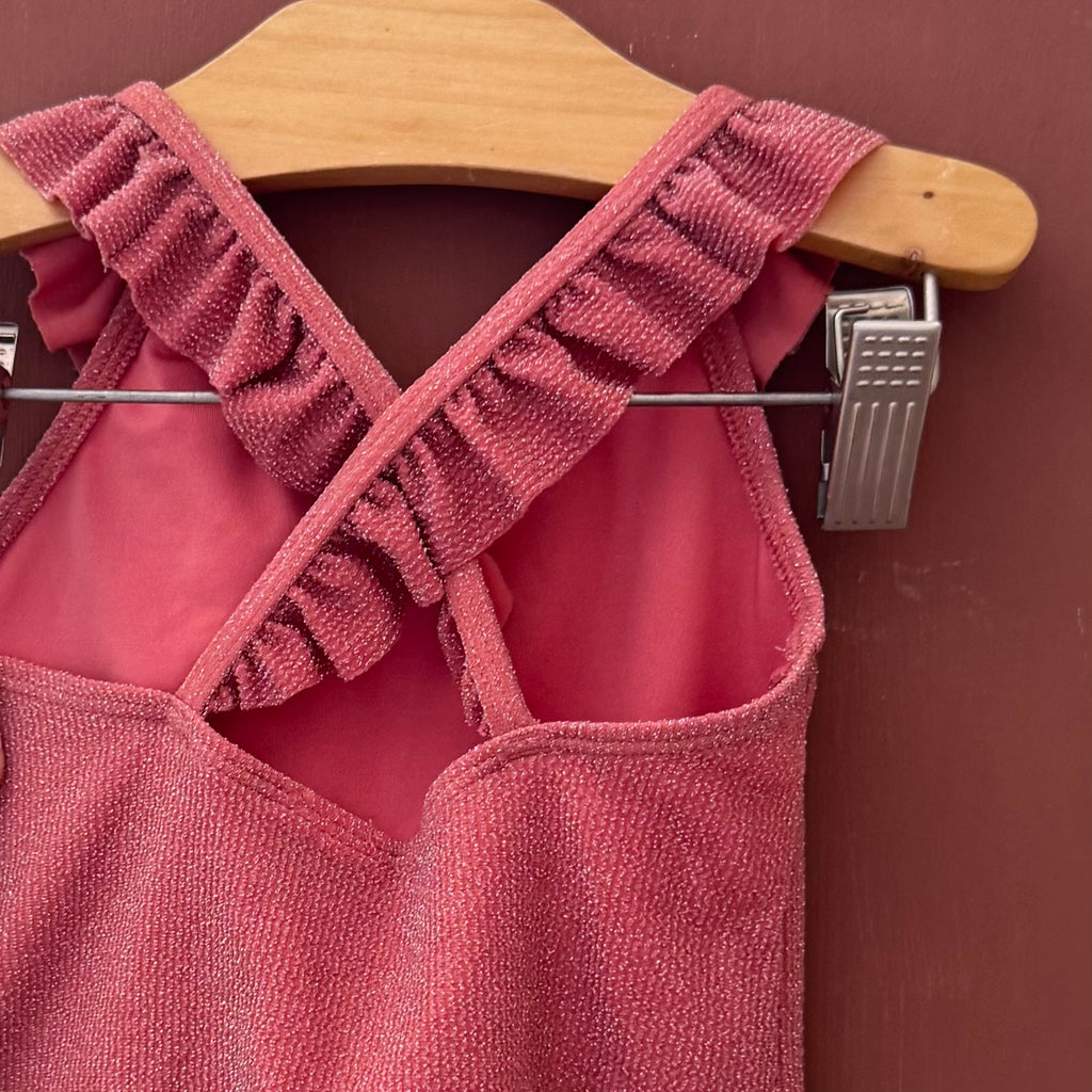 Maillot De Bain À Paillette Avec Bretelles Volantées - Kiabi - 24 mois