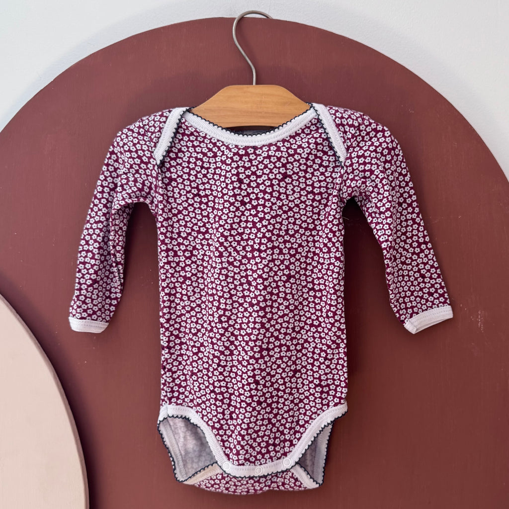 Body Manches Longues À motif Fleur - Absorda - 9 mois