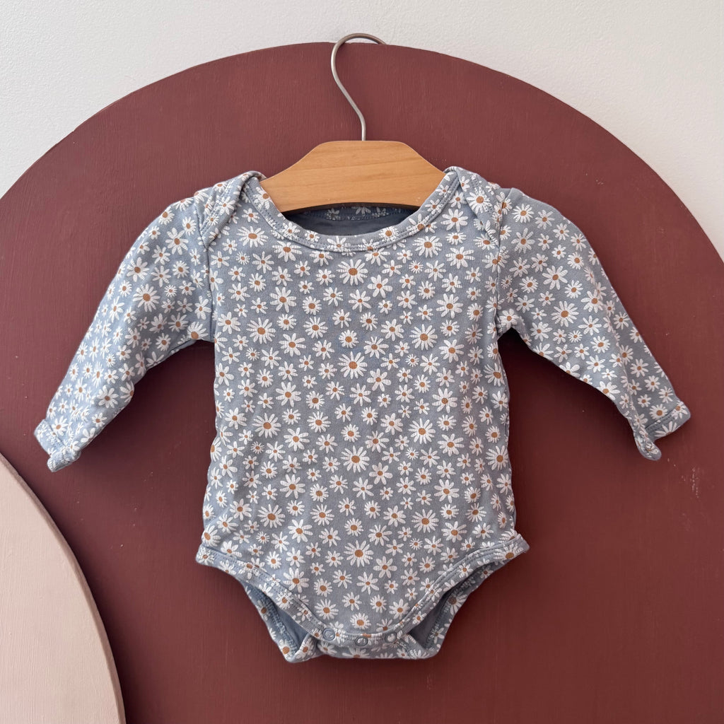 Body Manches Longues À Motif Fleurs - Vertbaudet - 9 mois