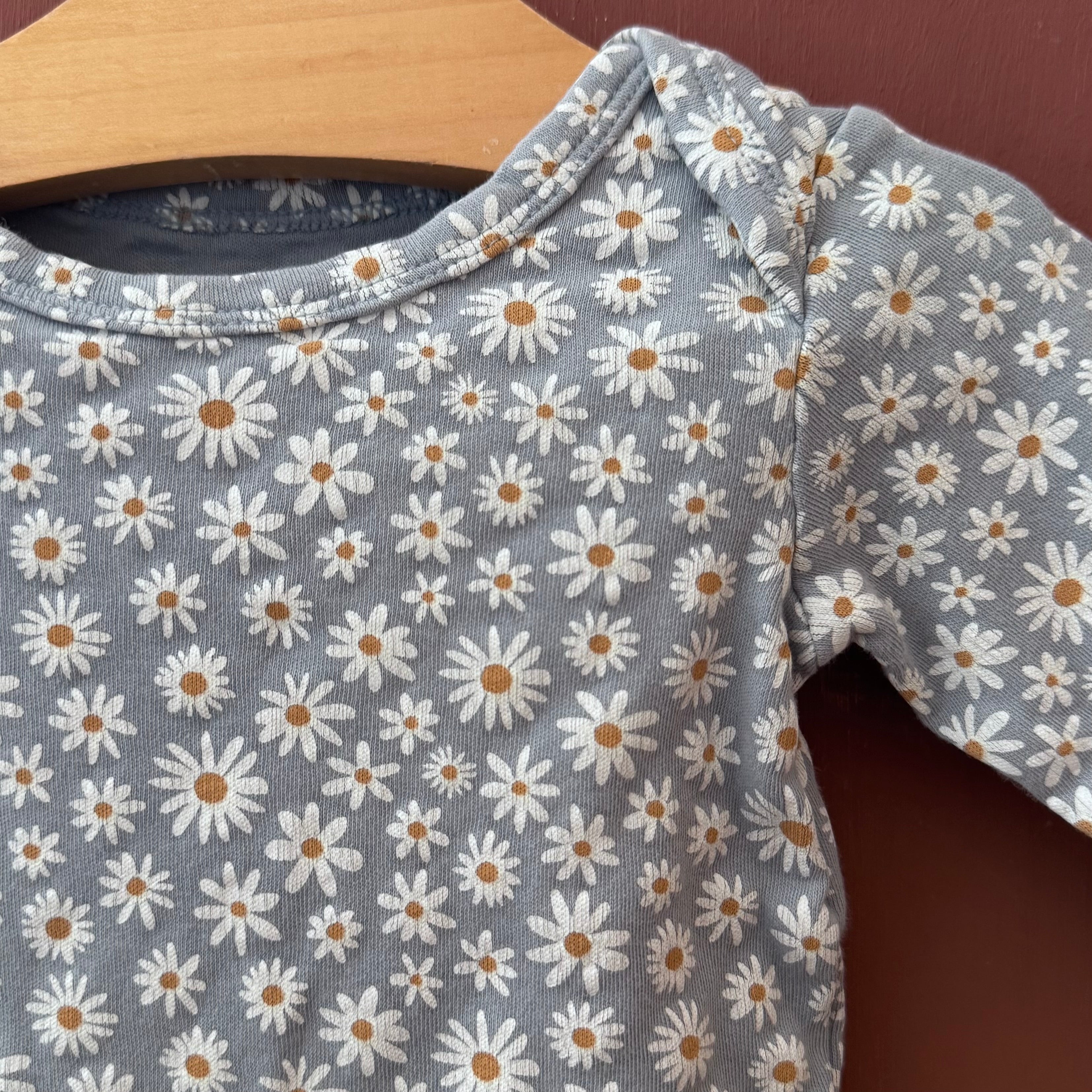 Body Manches Longues À Motif Fleurs - Vertbaudet - 9 mois