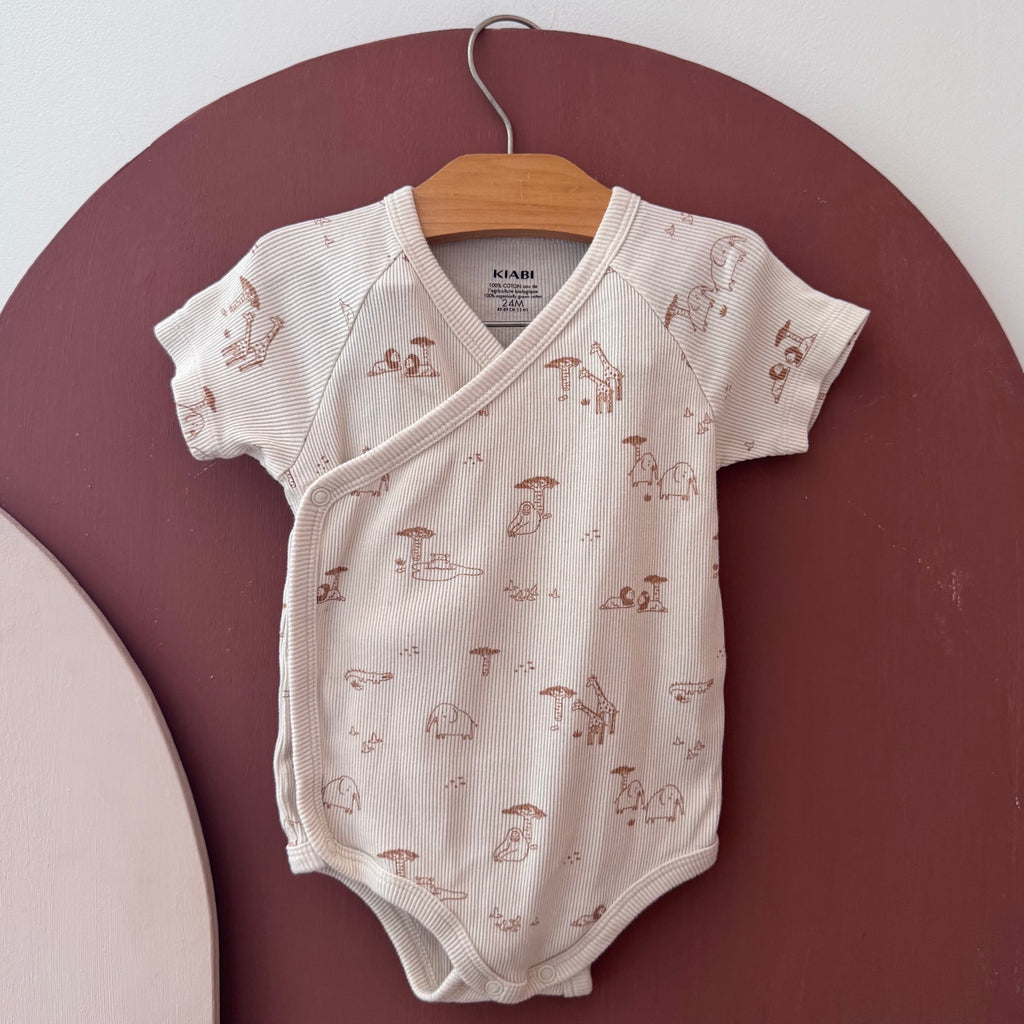 Body Manches Courtes À Motif Animal - Kiabi - 24 mois