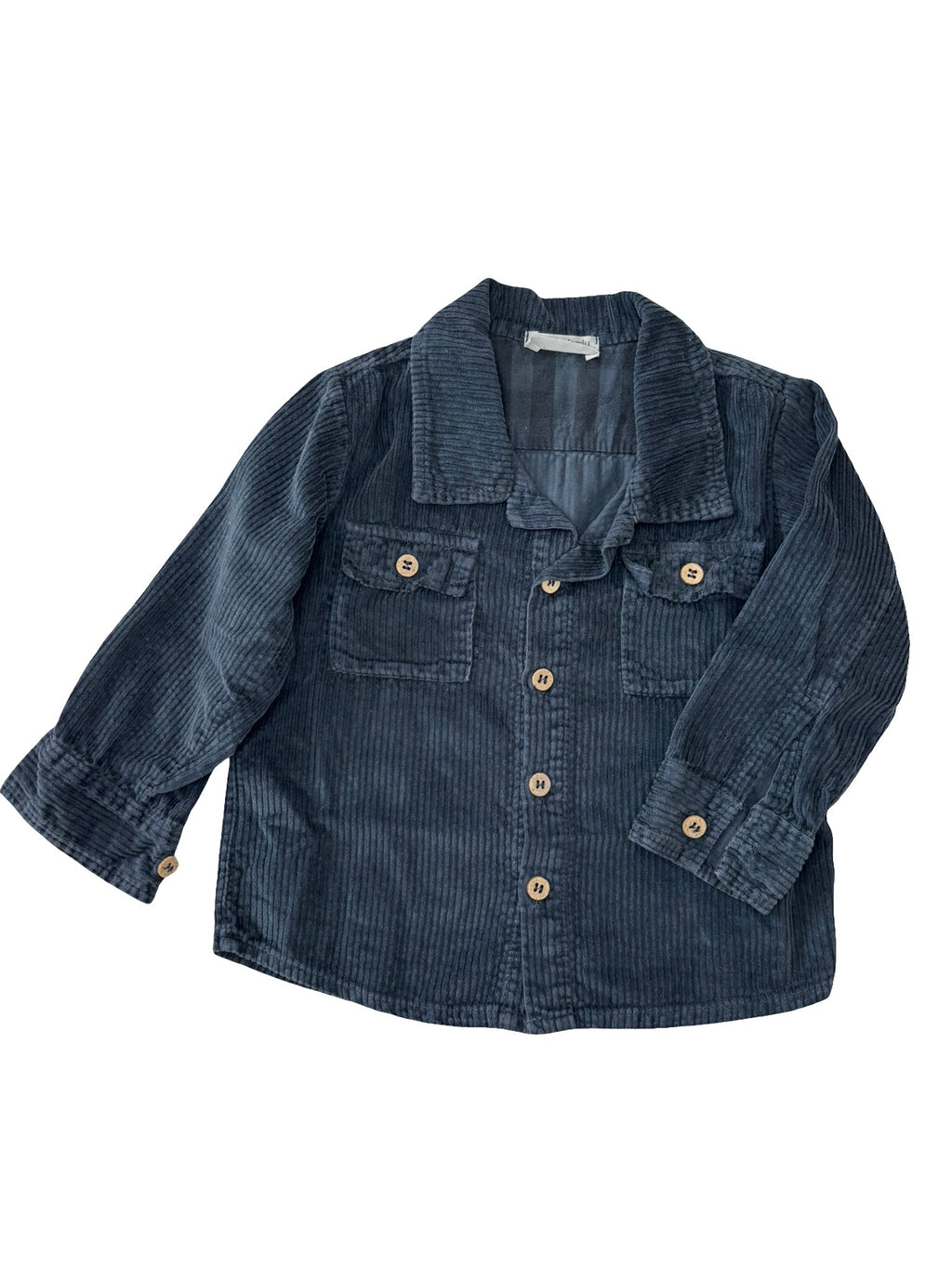 Chemise Velours Bleu Marine - 1+ In The Family - 12 mois