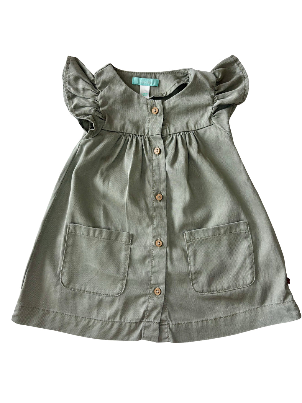 Robe + Bloomer Kaki - Obaïbi - 12 mois