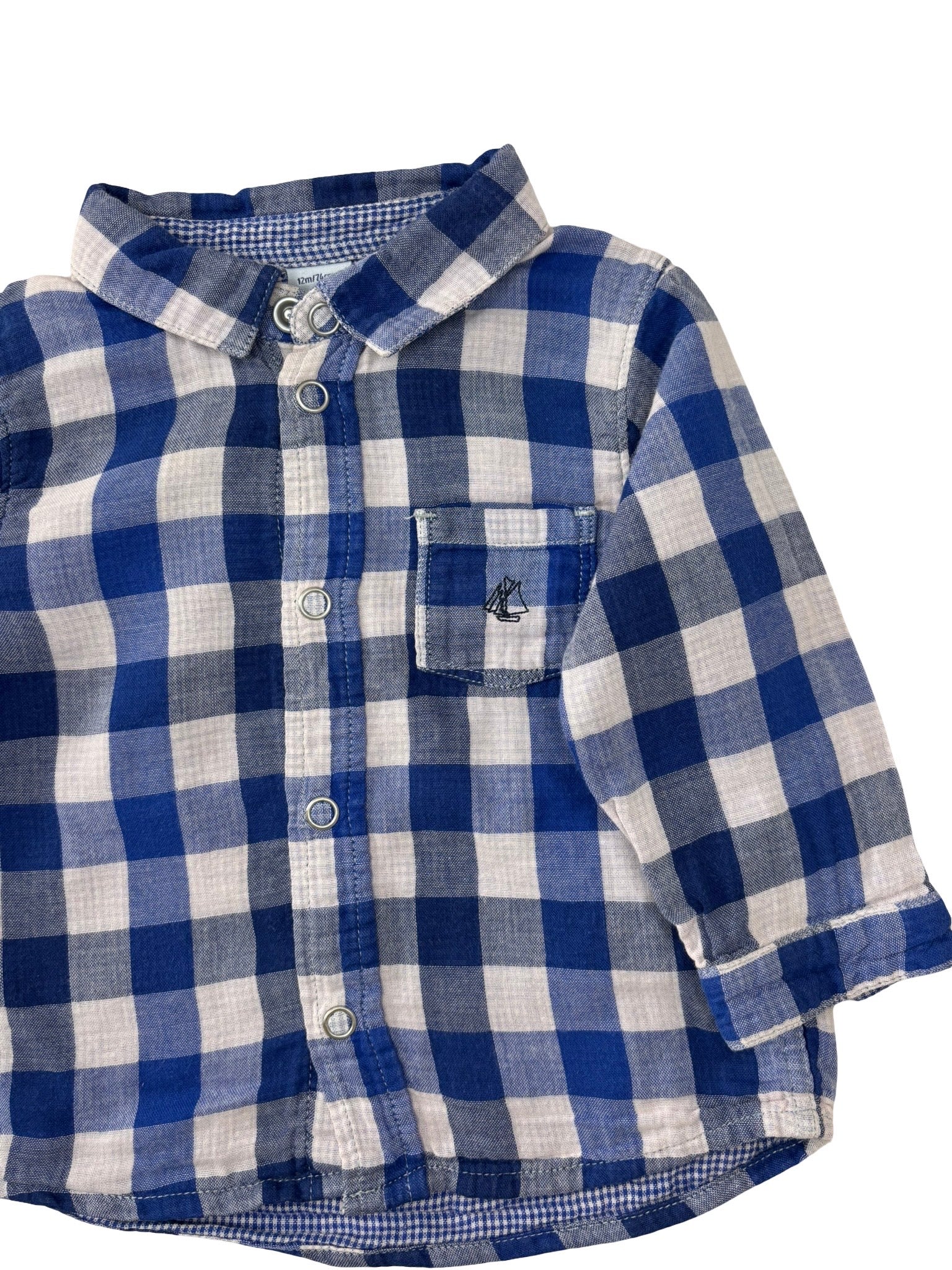 Chemise À Carreaux - Petit Bateau - 12 mois