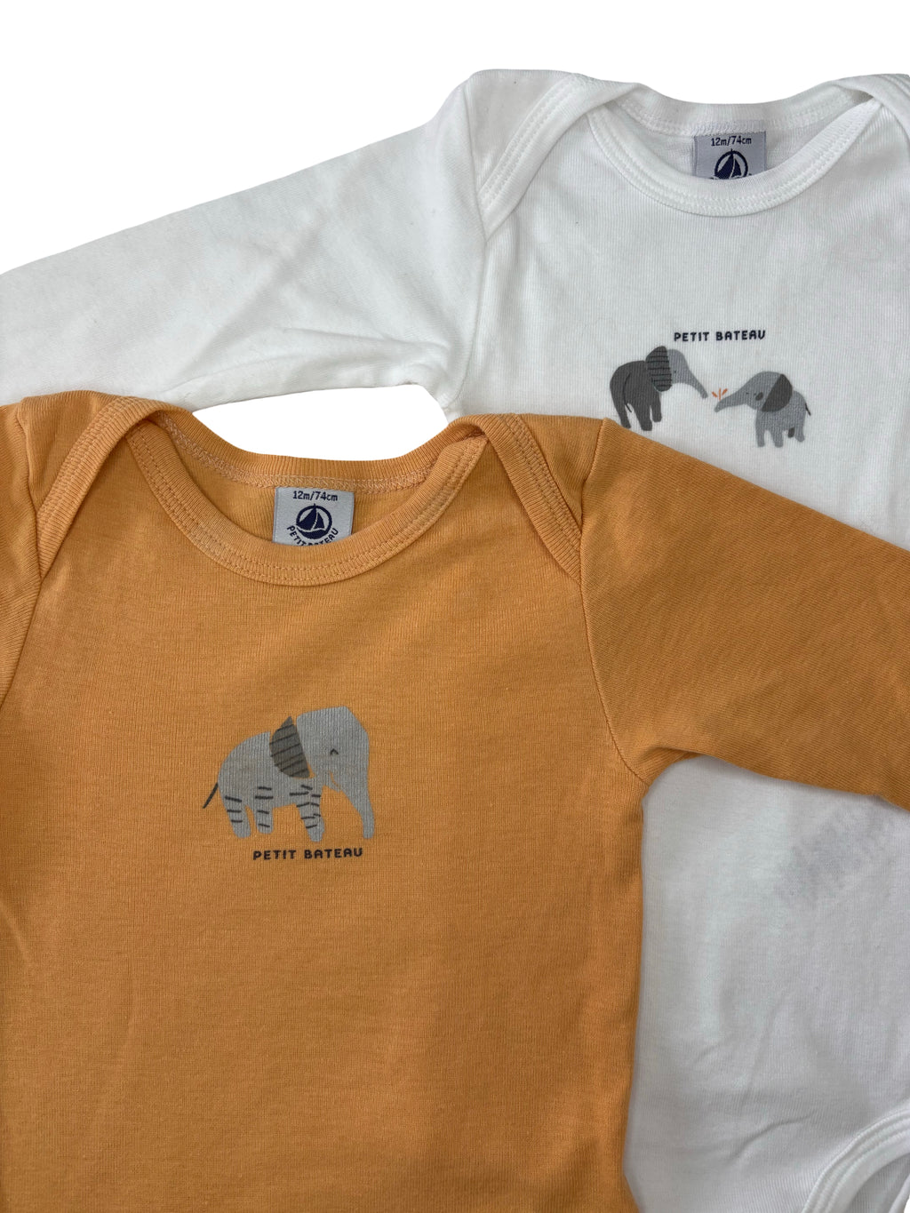 Lot Bodies - Petit Bateau - 12 mois