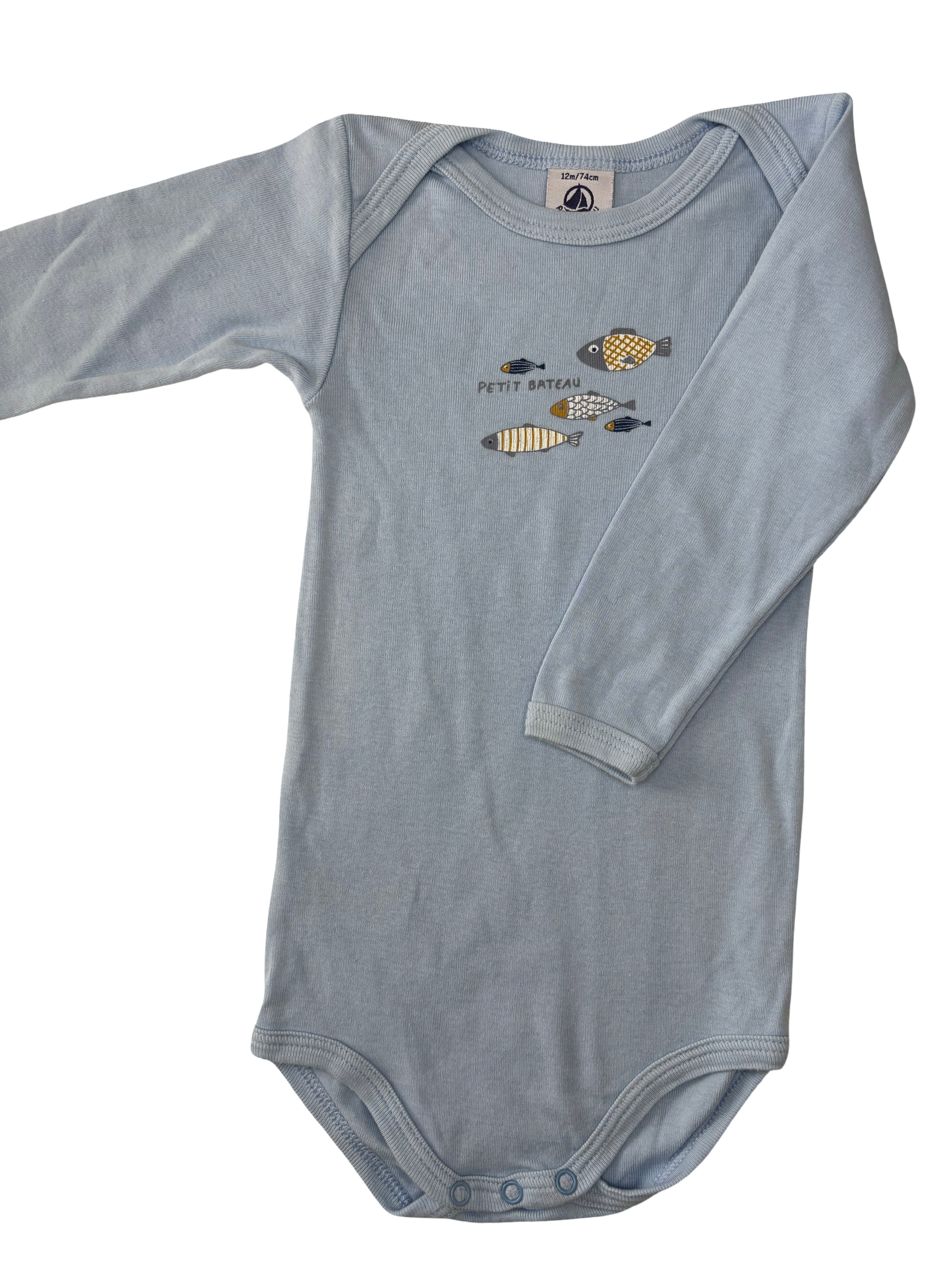 Bodie Bleu - Petit Bateau - 12 mois