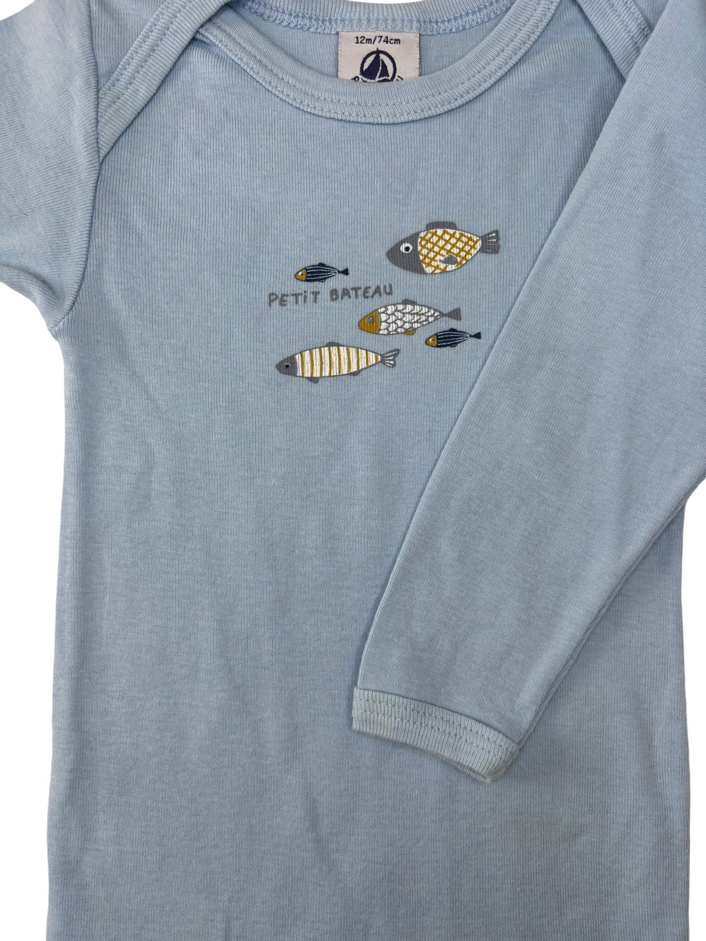 Bodie Bleu - Petit Bateau - 12 mois