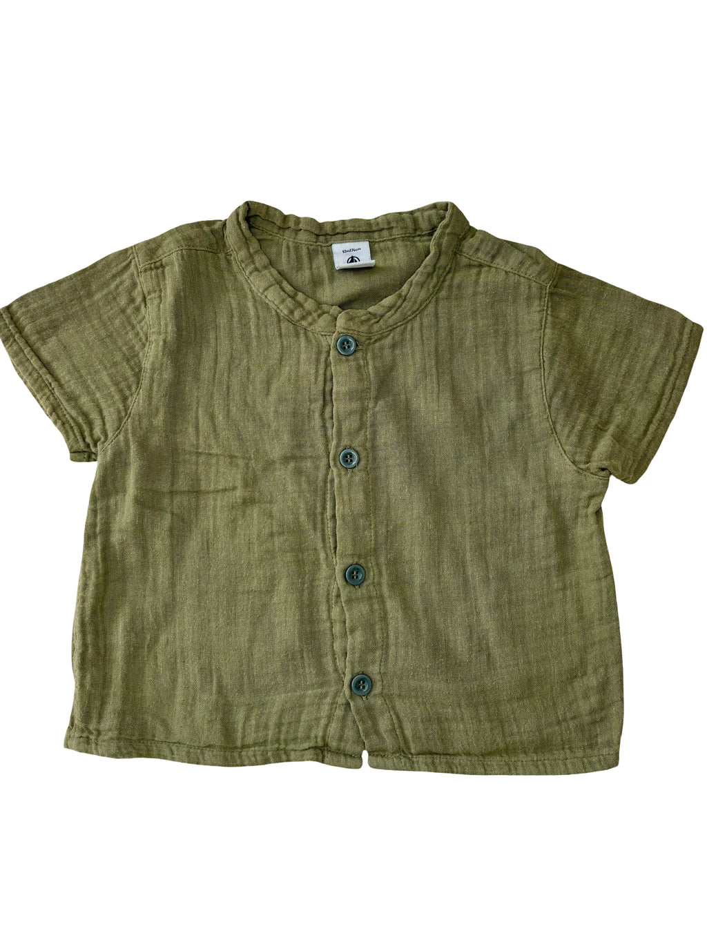 Chemise Manche Courte Kaki - Petit Bateau - 12 mois