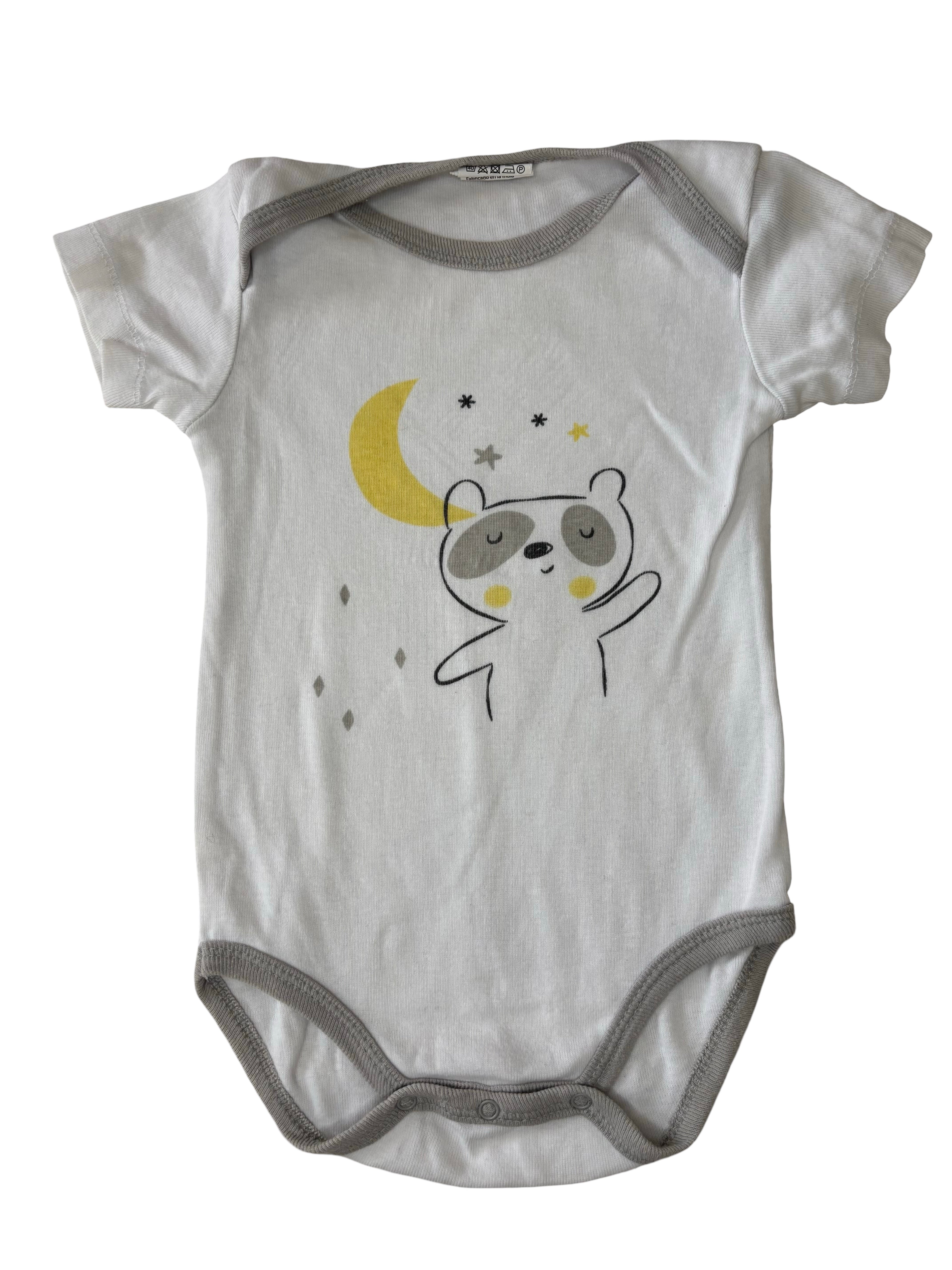 Bodie Blanc et Gris - Mots d'Enfants - 12 mois