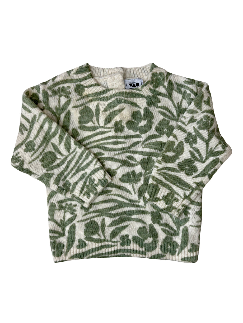 Pull Fleurs Vertes - Tape À l’Oeil - 9 mois