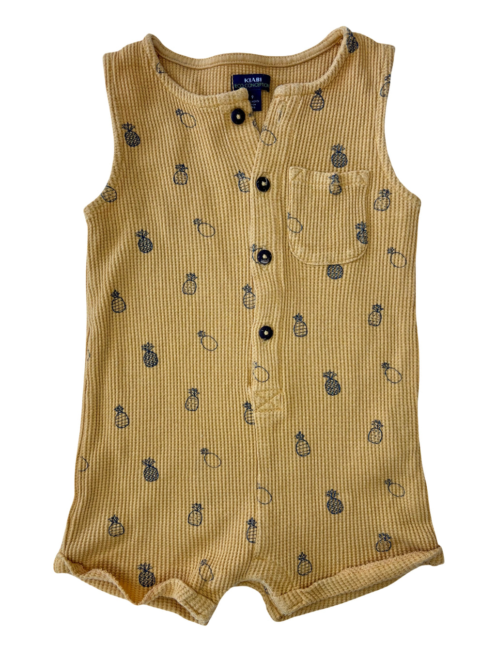 Barboteuse Jaune Ananas - Kiabi - 9 mois