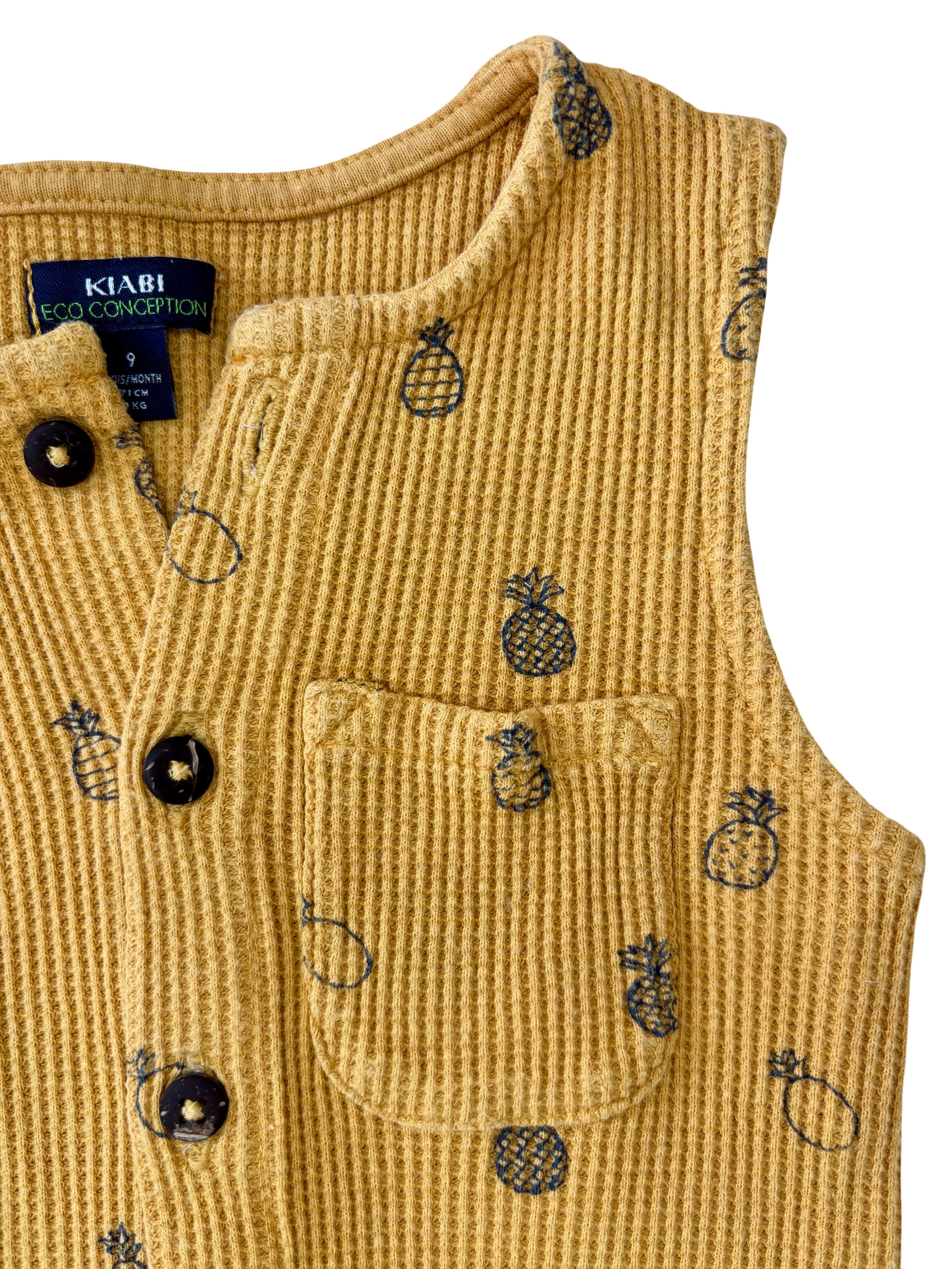 Barboteuse Jaune Ananas - Kiabi - 9 mois