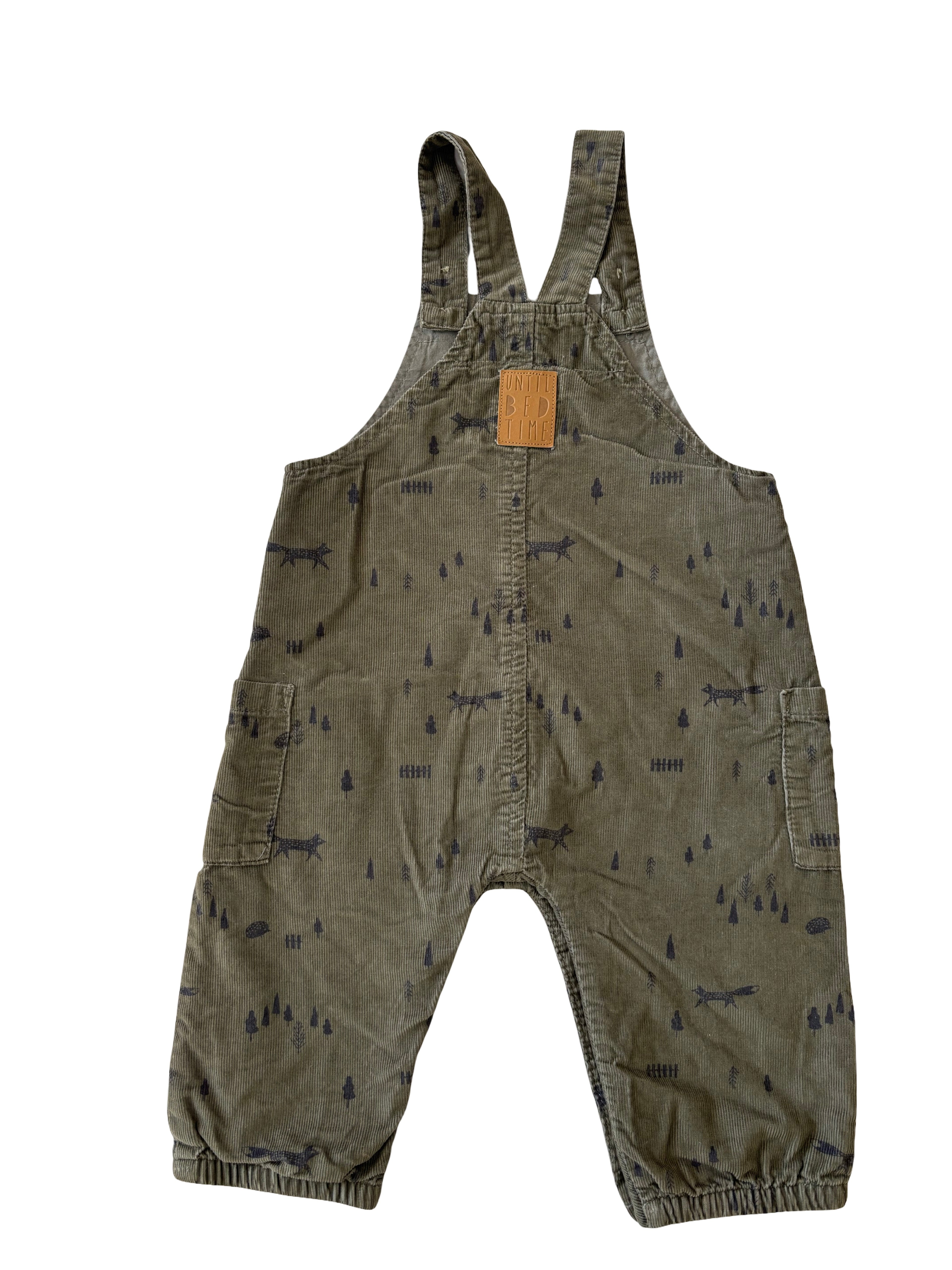 Salopette Kaki Renard - Verbaudet - 9 mois