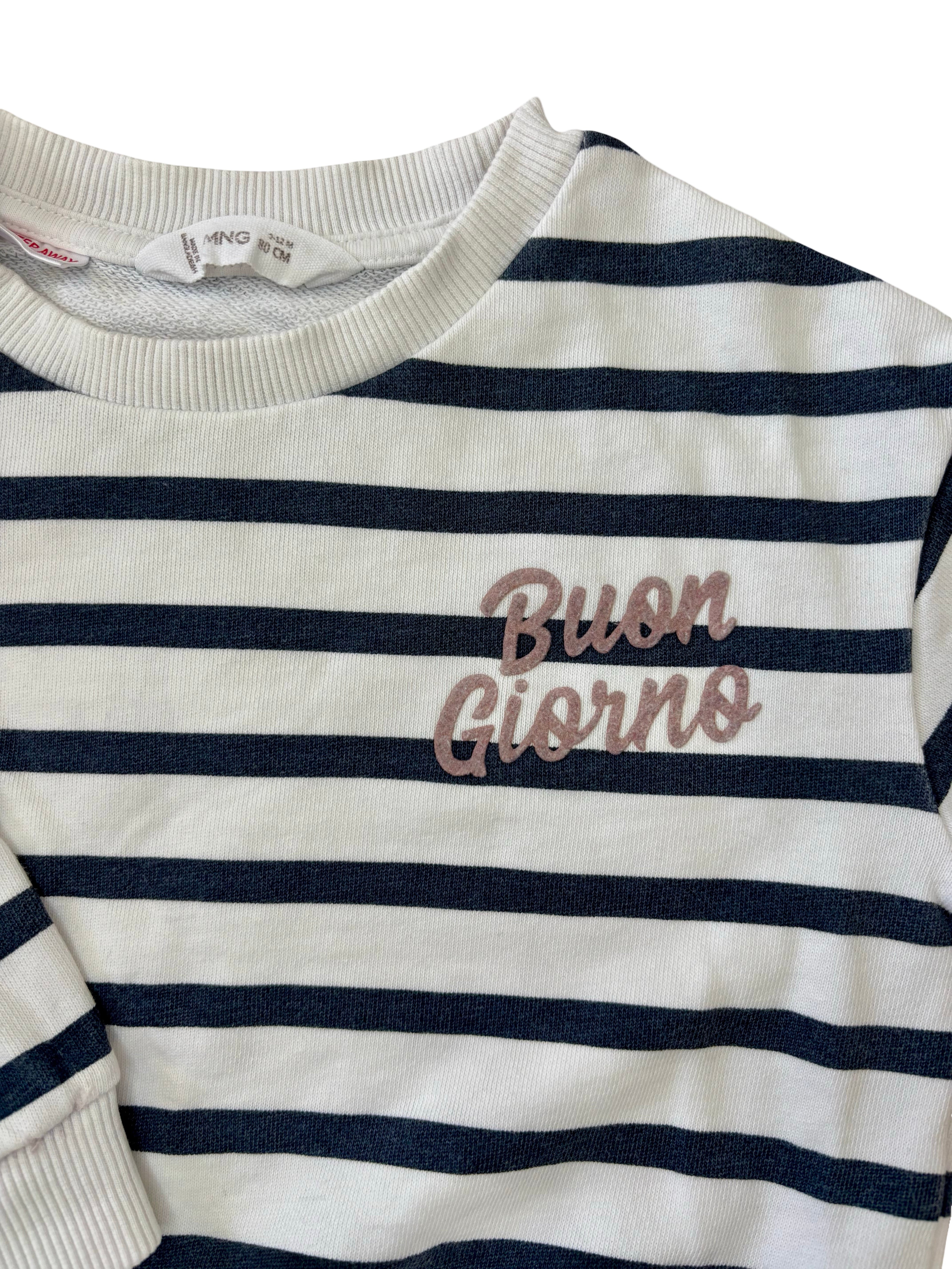 Marinière "Buon Giorno" - Mango - 9/12 mois