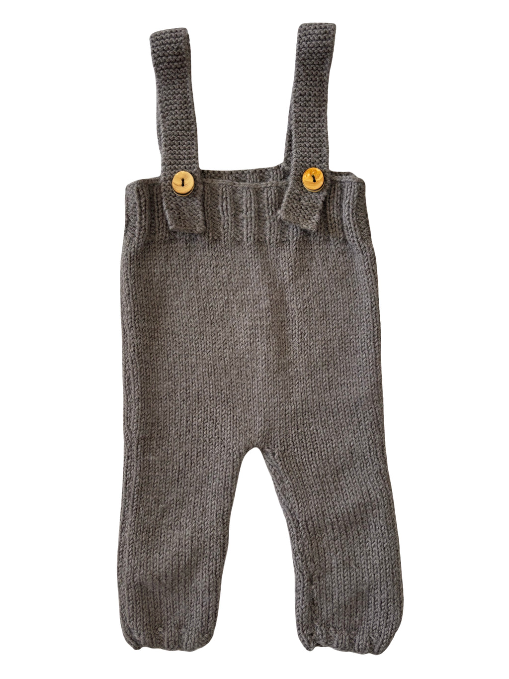 Salopette Marron/Taupe - Tricoté Main - 3 mois