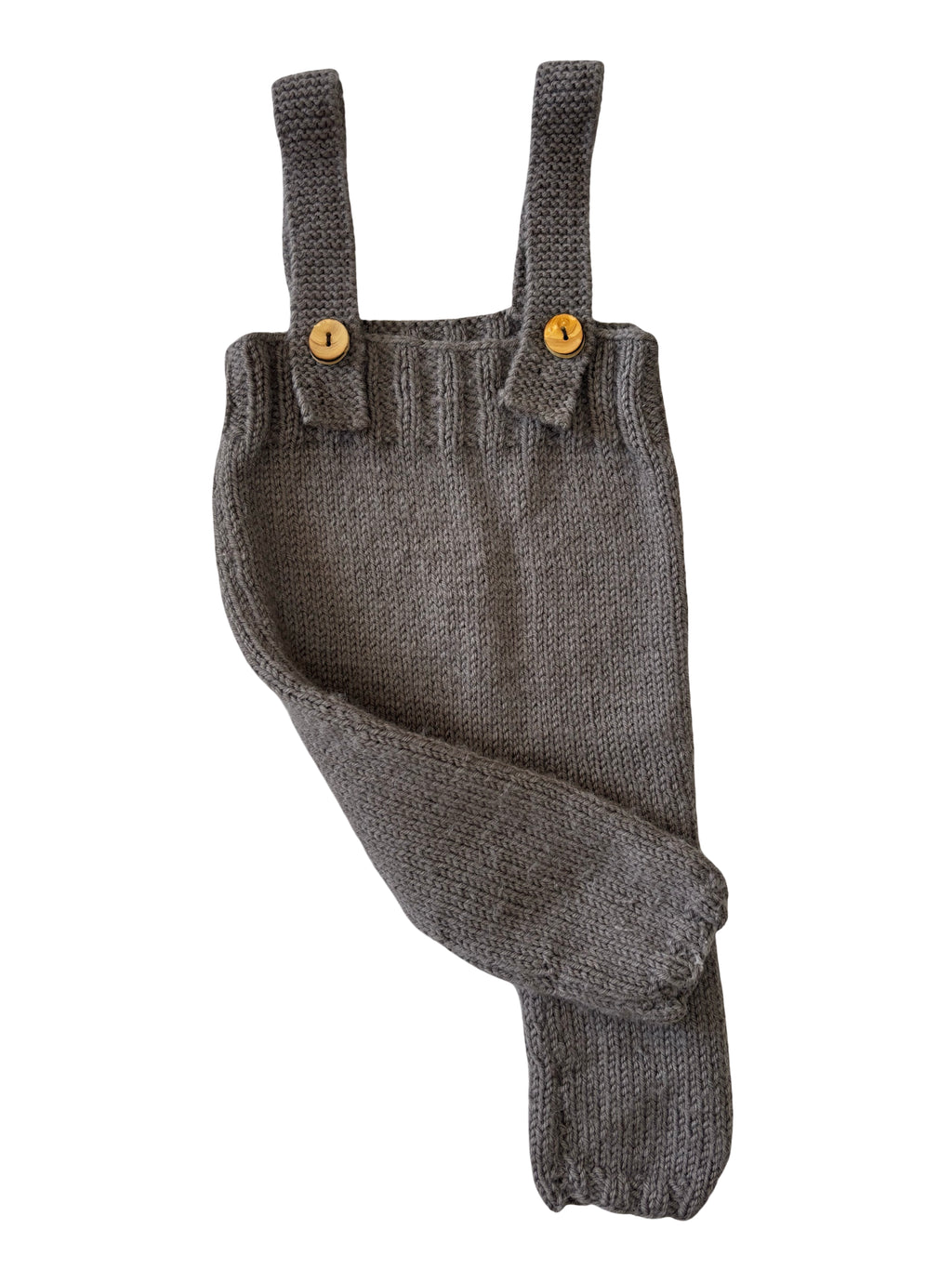 Salopette Marron/Taupe - Tricoté Main - 3 mois